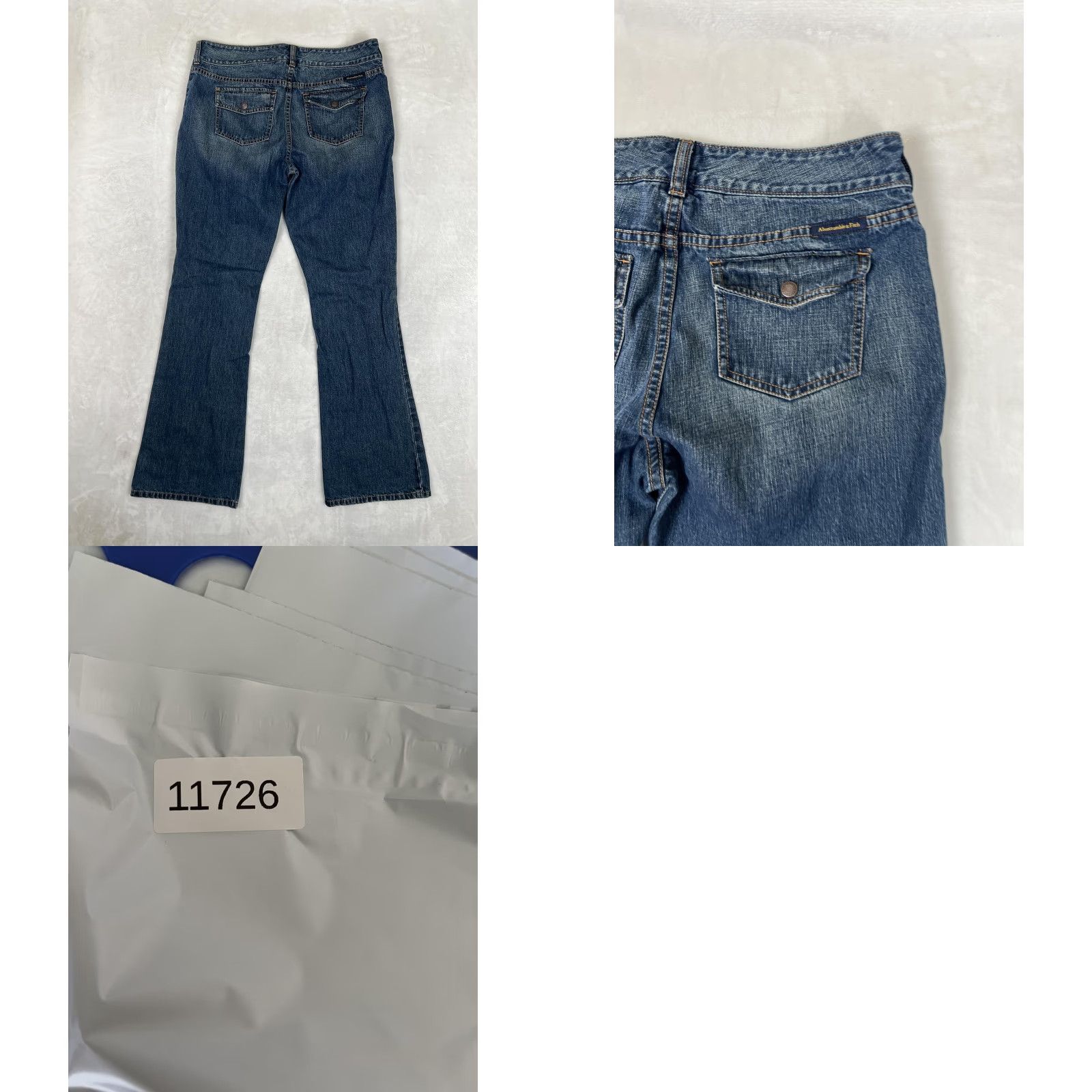 Abercrombie & Fitch VINTAGE Abercrombie & Fitch Bootcut Jeans Womens 10 Blue Medium Wash Denim Y2K Size 32" / US 10 / IT 46 - 8 Thumbnail