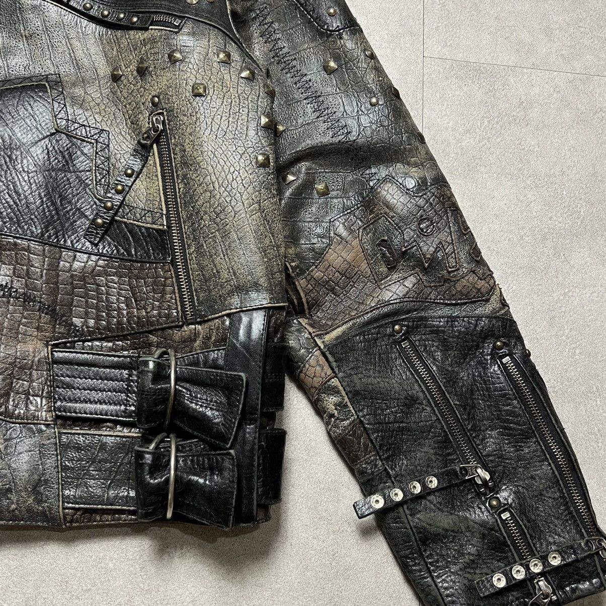 Quicksilver Quick Silver Studed Punk Leather Jacket Size US M / EU 48-50 / 2 - 5 Thumbnail