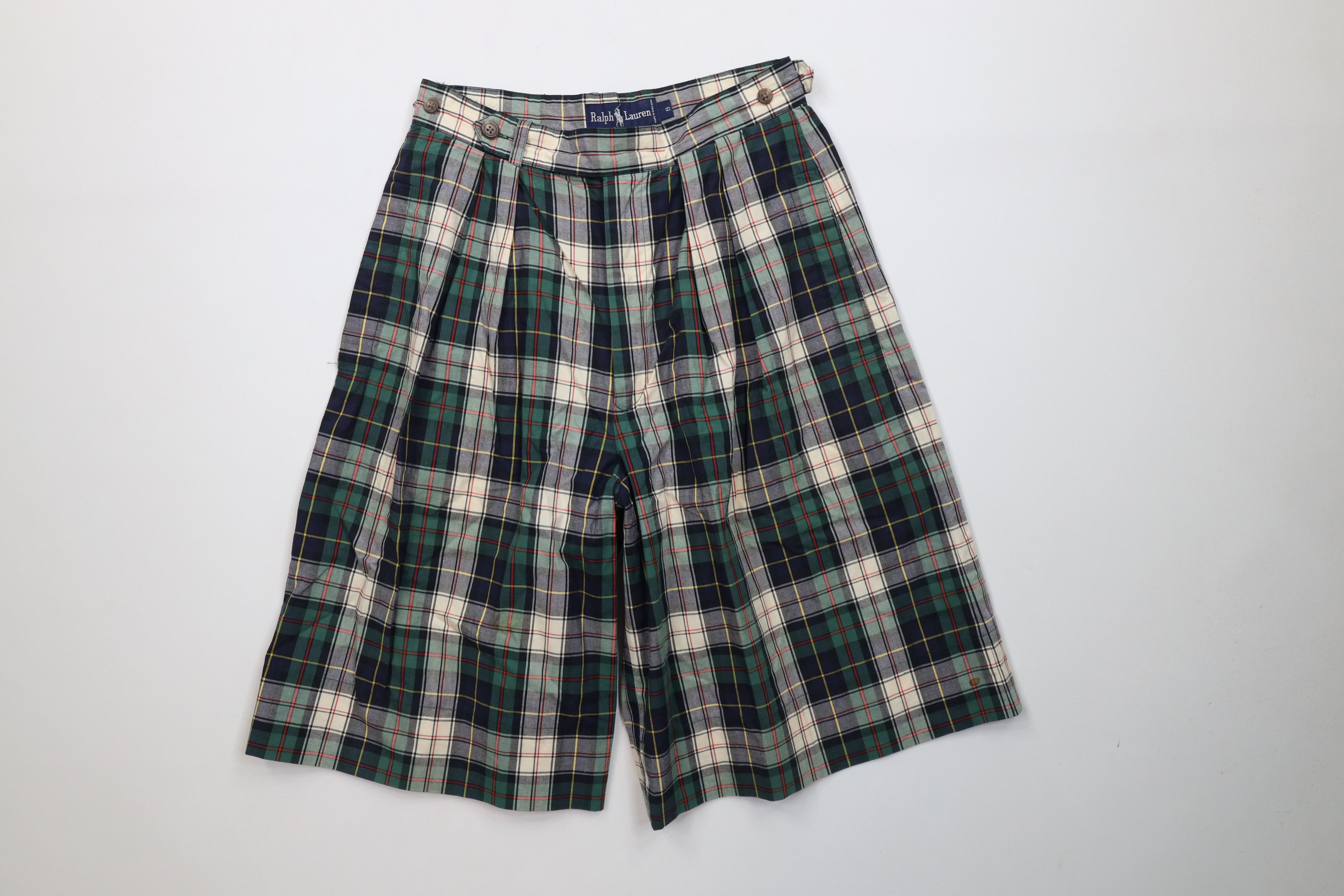Ralph Lauren Vintage 70s 80s Ralph Lauren Bermuda Bush Shorts Plaid Size 30" / US 8 / IT 44 - 1 Thumbnail