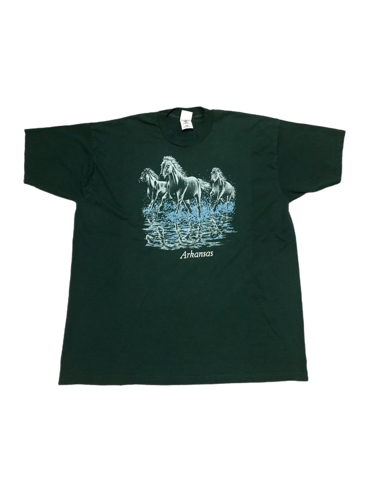 Vintage Vtg 90s Horse Mural Arkansas Tee Size XXL / US 16-18 / IT 52-54 - 1 Thumbnail