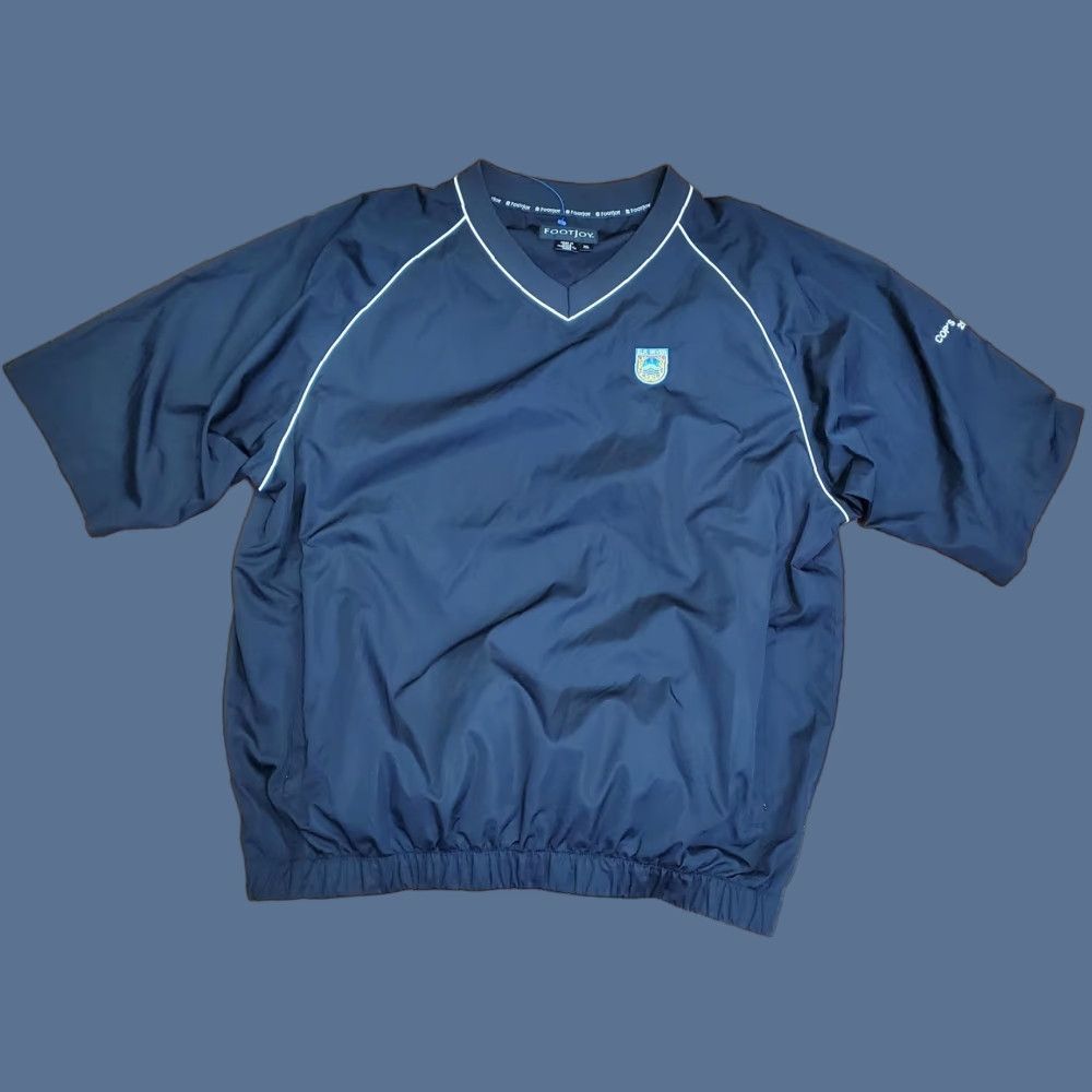 Footjoy FootJoy Golf Windbreaker Jacket Mens XL Black Short Sleeve Pullover Elk River Size US XL / EU 56 / 4 - 1 Thumbnail