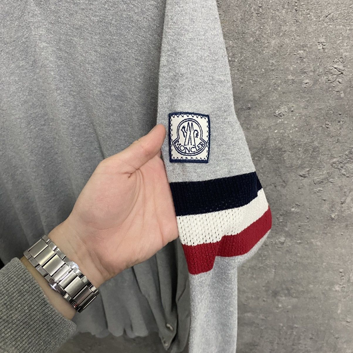 Moncler Vintage Moncler Sweater Jumper Cardigan Grey Size US XL / EU 56 / 4 - 6 Thumbnail