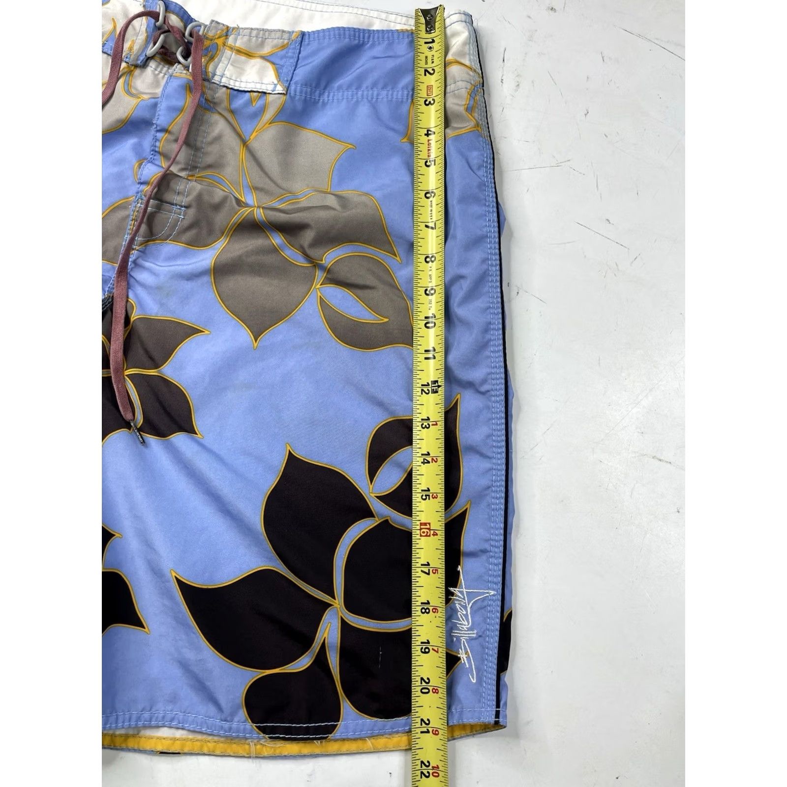 Billabong VINTAGE Billabong Floral Surf Board Shorts 36 Men Blue 90s Hawaiian Beach Y2K Embroidered Size US 36 / EU 52 - 4 Thumbnail