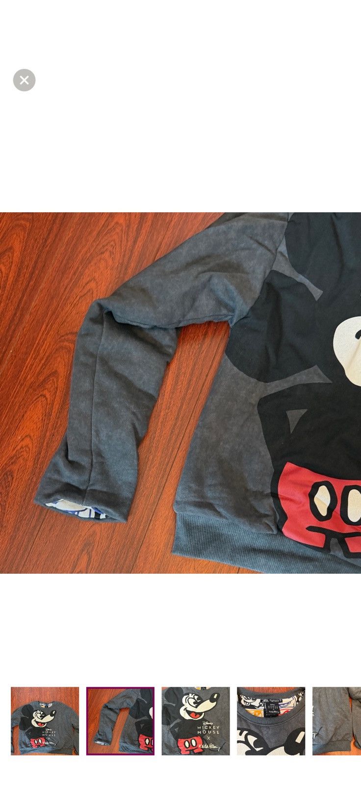 Zara Disney + Keith Haring Mickey Mouse Crew Neck Sweatshirt Size M / US 6-8 / IT 42-44 - 3 Thumbnail