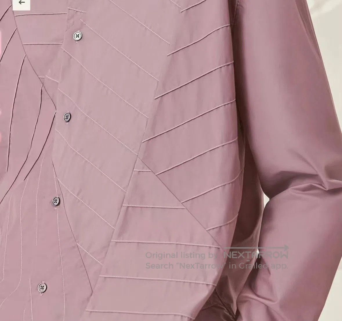 Hermes Hermes Spliced Quilted Lapel Long-Sleeve Shirt. Size M / US 6-8 / IT 42-44 - 9 Thumbnail