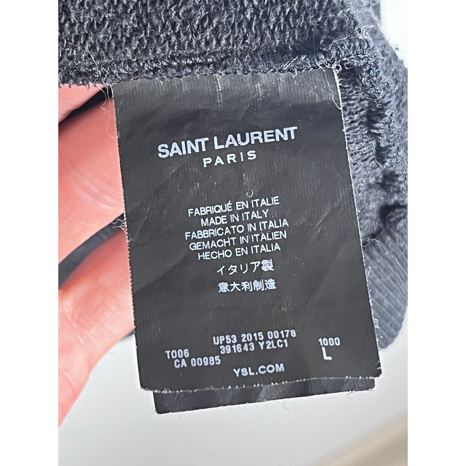 Saint Laurent Paris Saint Laurent full zip sweatshirt bomber Hedi Slimane 2015 Size US L / EU 52-54 / 3 - 9 Thumbnail