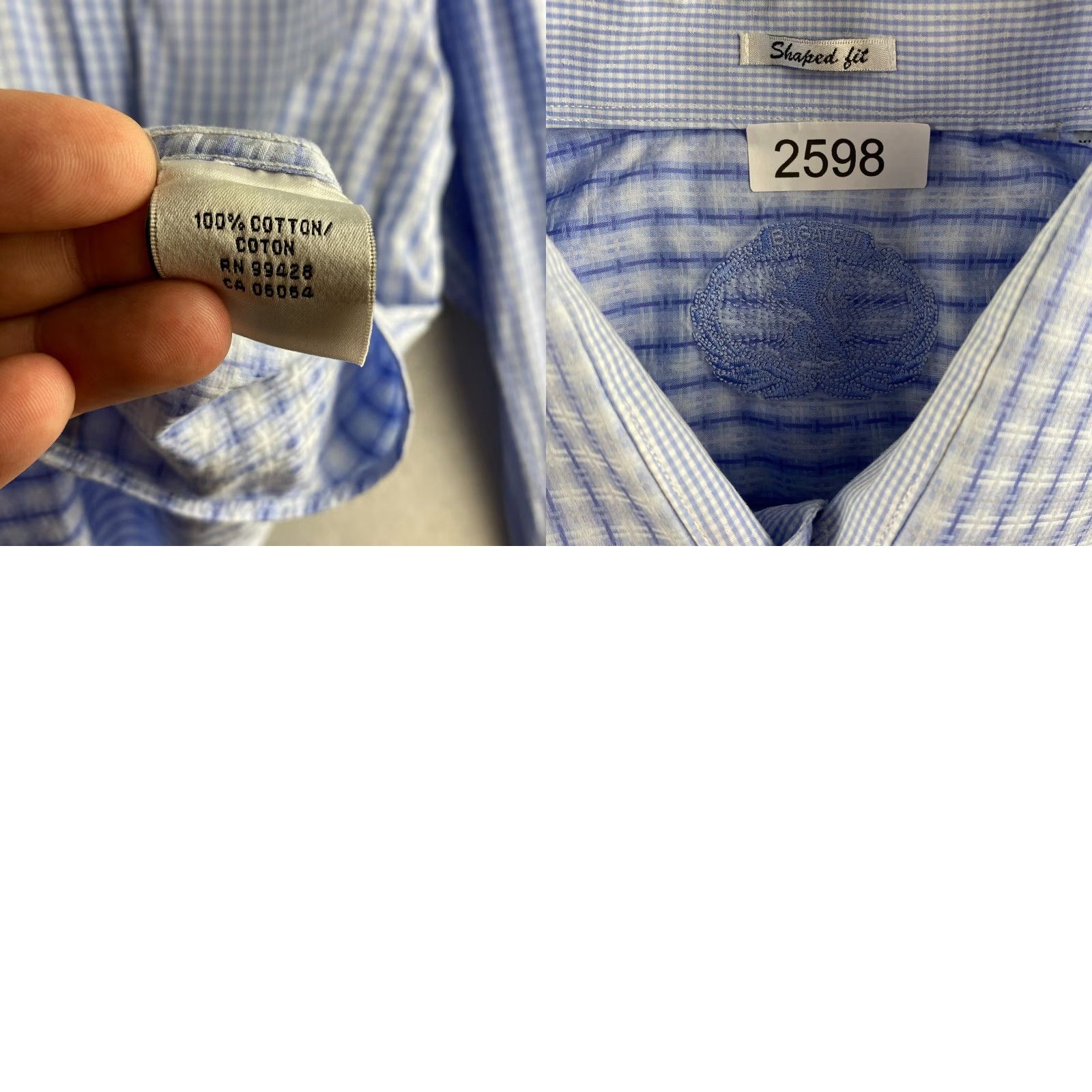 BUGATCHI Bugatchi Button-Up Shirt Mens XL Multicolor Check Shaped Fit Long Sleeve Collar Size US XL / EU 56 / 4 - 10 Thumbnail