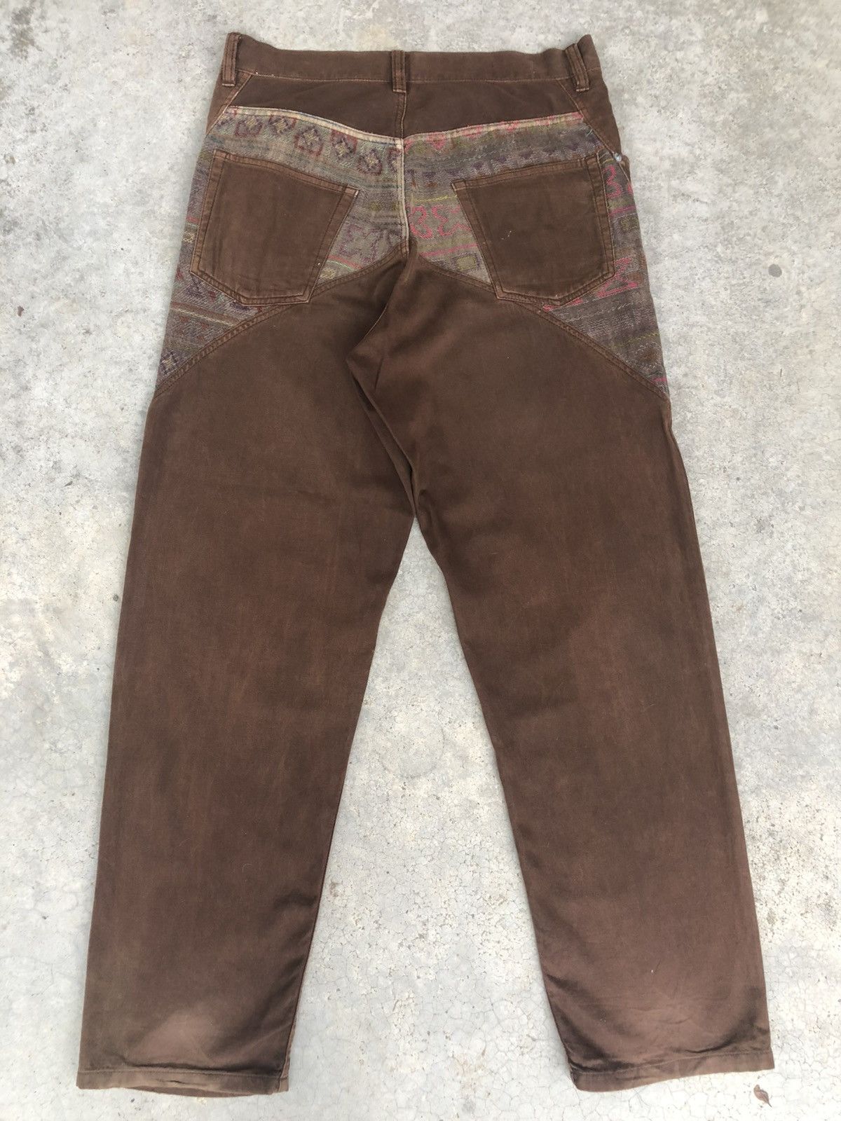 Final Home Distressed Jeans Blanket Navajo