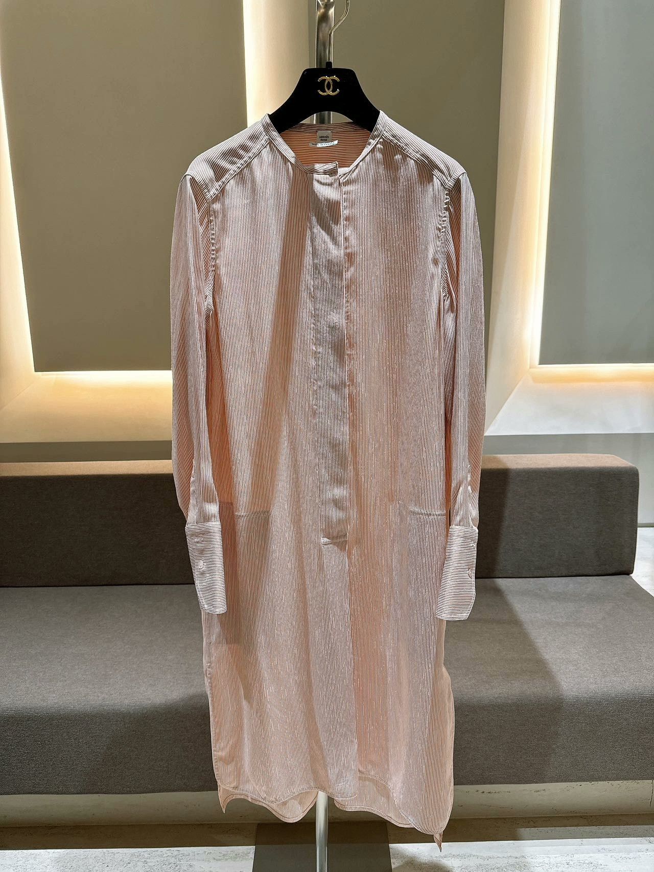 Hermes HERMES Striped Loose Dress Size US 36 / EU 52 - 1 Thumbnail