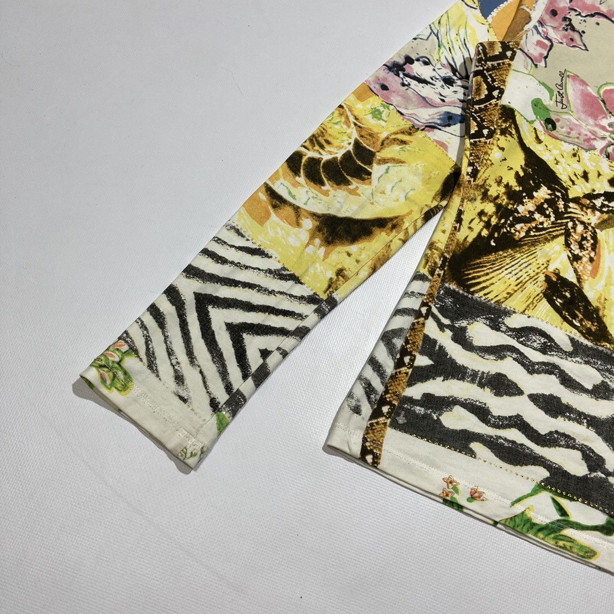 Roberto Cavalli Just Cavalli Abstract All Over Print Long Sleeve Shirt Size M / US 6-8 / IT 42-44 - 3 Thumbnail