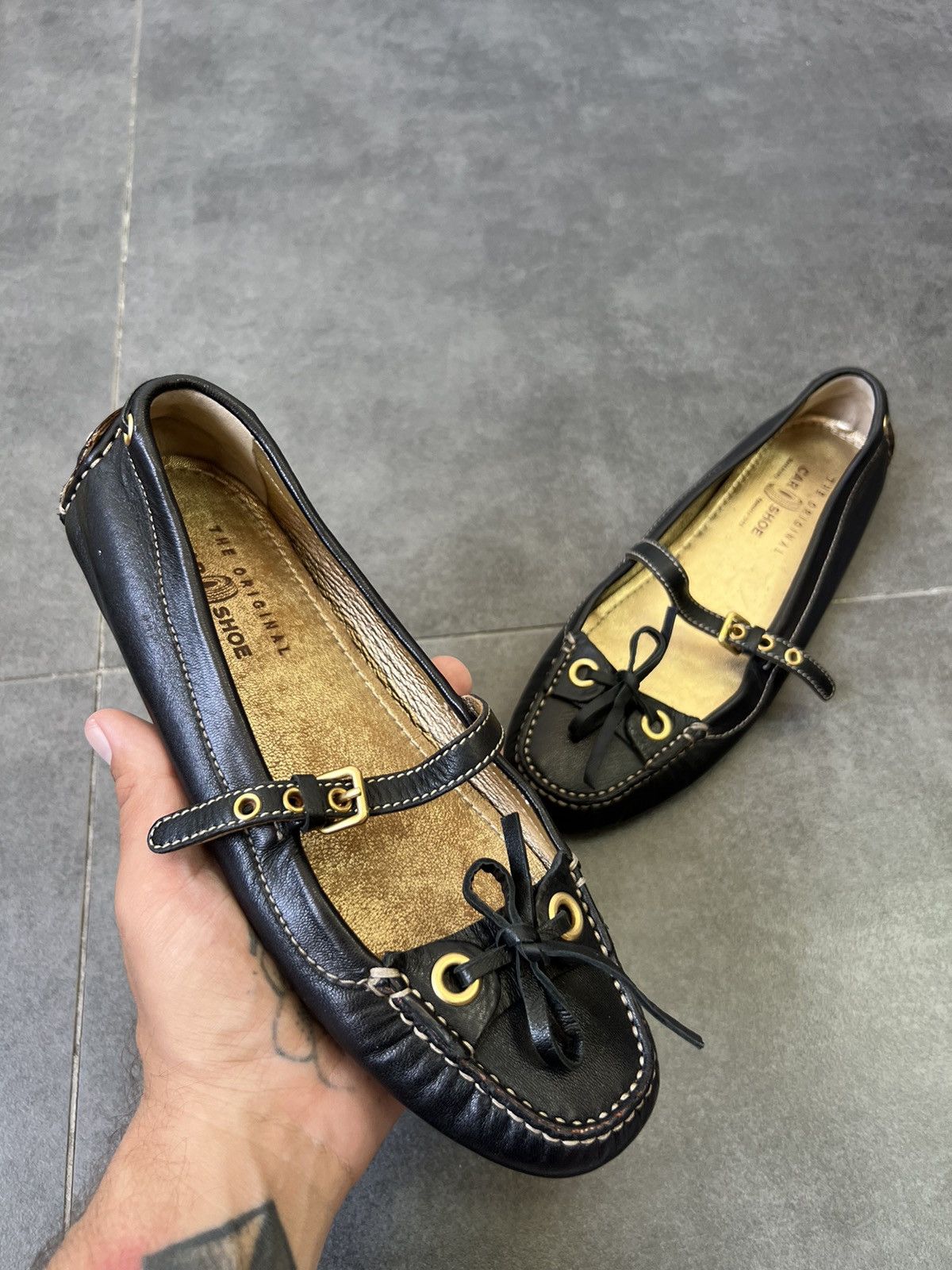 Car Shoe Ballet Car Shoe by Prada Laces Mary Jane flats y2k grunge Size US 6.5 / IT 36.5 - 3 Thumbnail