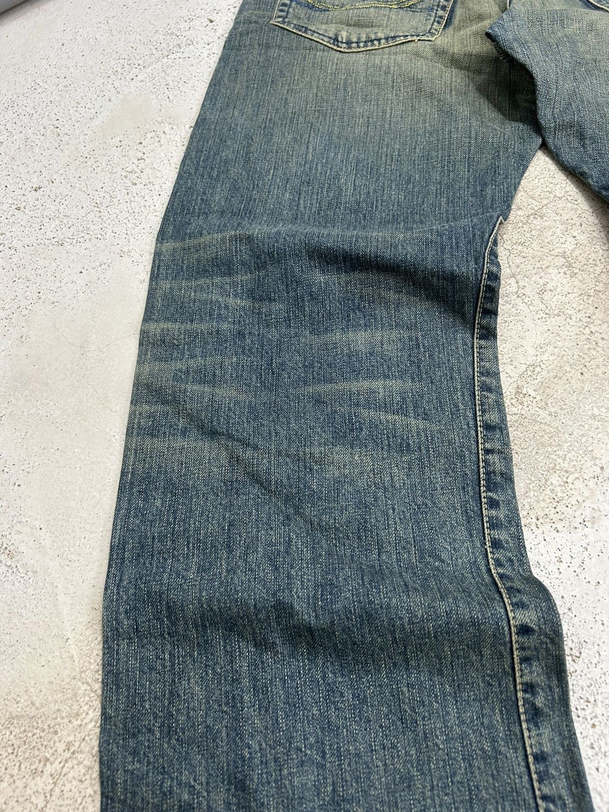 Hysteric Glamour Chip Pepper Jean Baggy Mud Washed Whisker Distressed Size US 30 / EU 46 - 12 Thumbnail