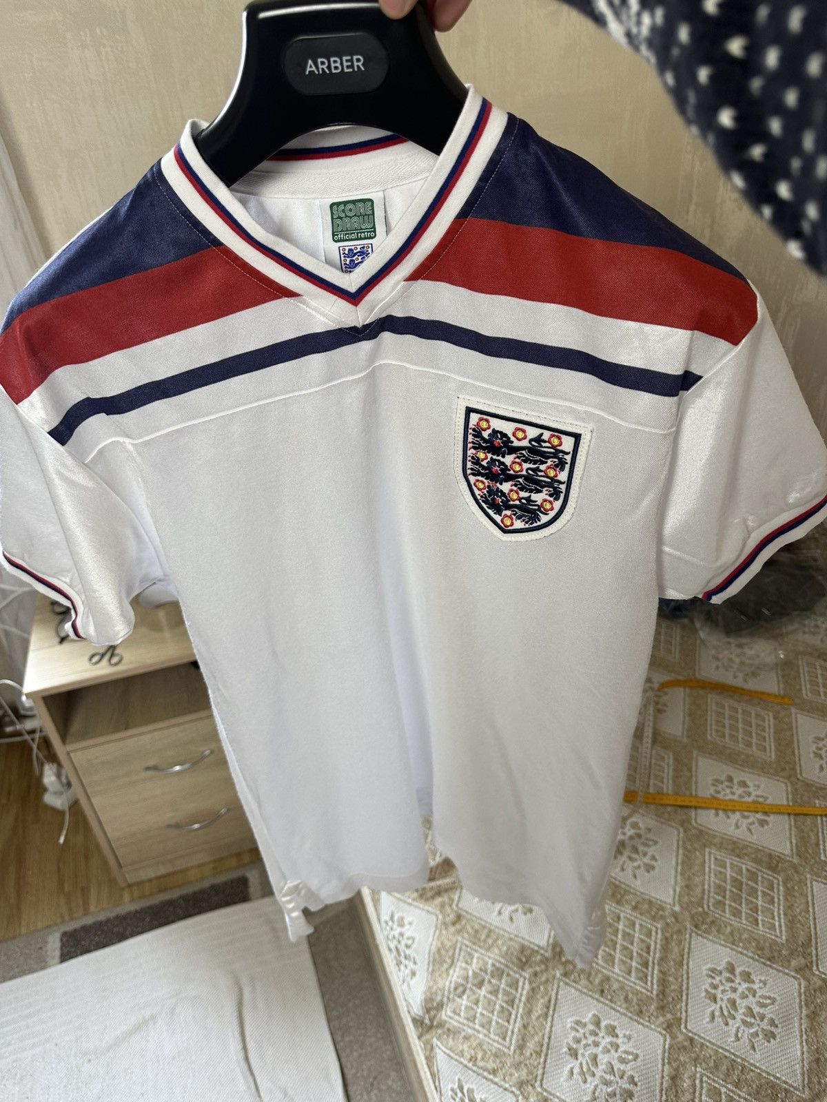 Vintage 🔥 ENGLAND National Team 1980 1983 Soccer Shirt Jersey Rare Size US S / EU 44-46 / 1 - 4 Thumbnail