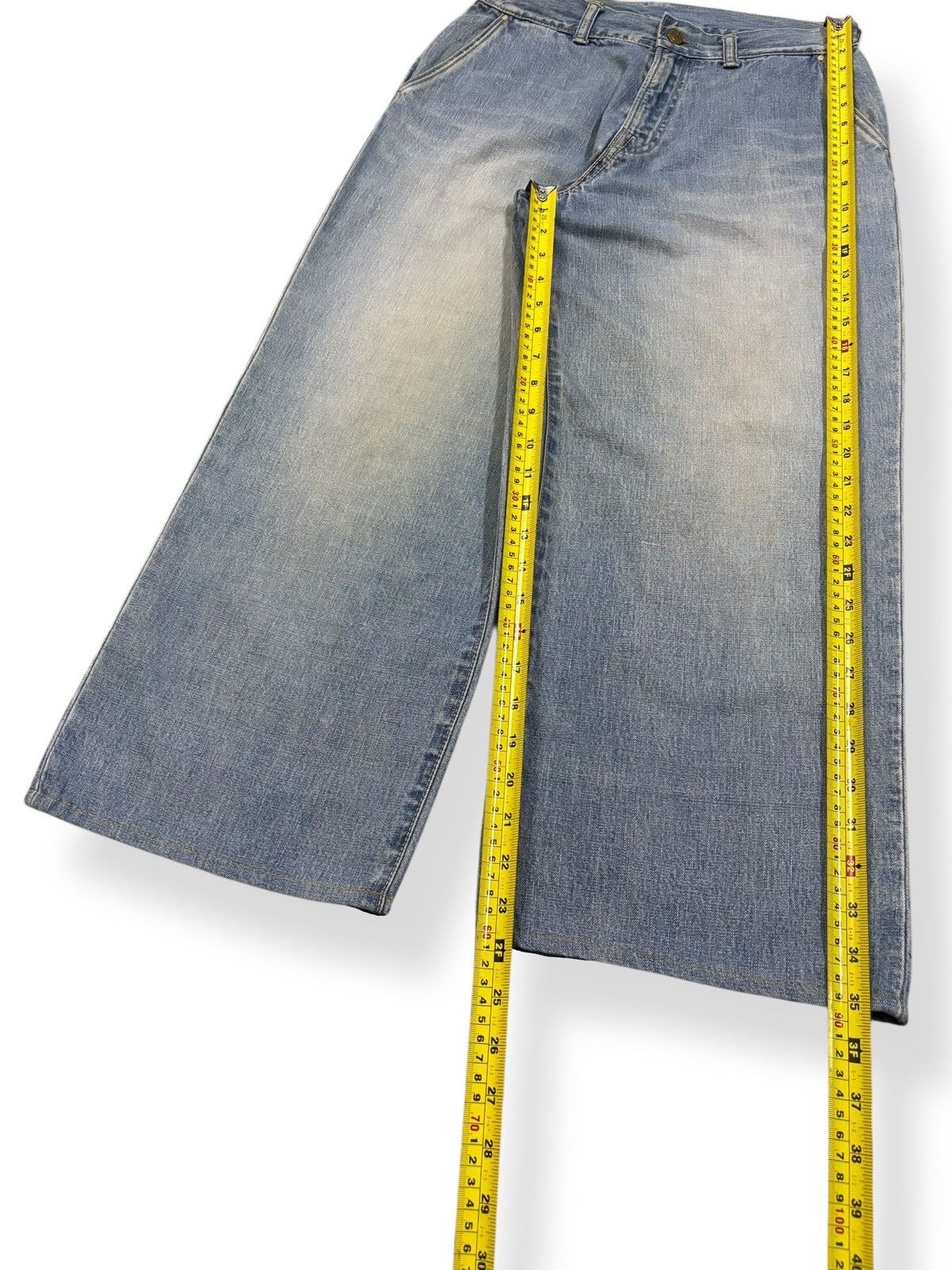 45rpm Vintage Japanese Brand 45rpm Blue Wash Baggy Jeans Size US 29 - 13 Thumbnail