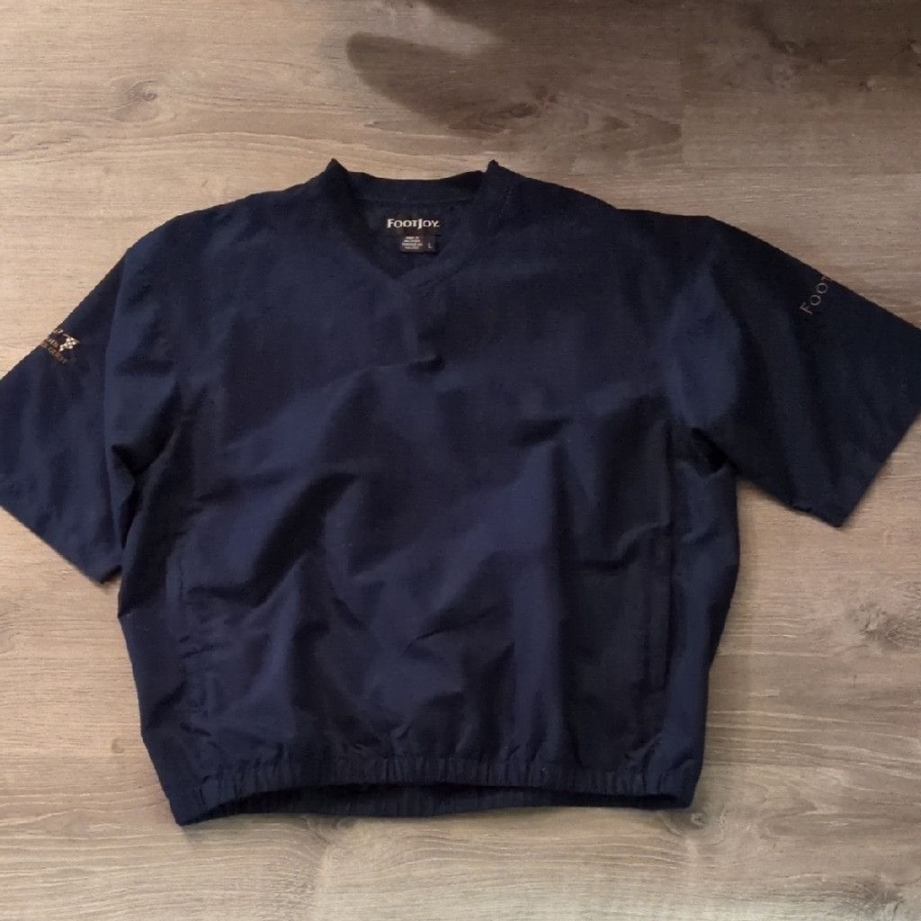 Footjoy Footjoy Vintage Blue Short Sleeve Golf Pullover Size Large Size US L / EU 52-54 / 3 - 1 Thumbnail