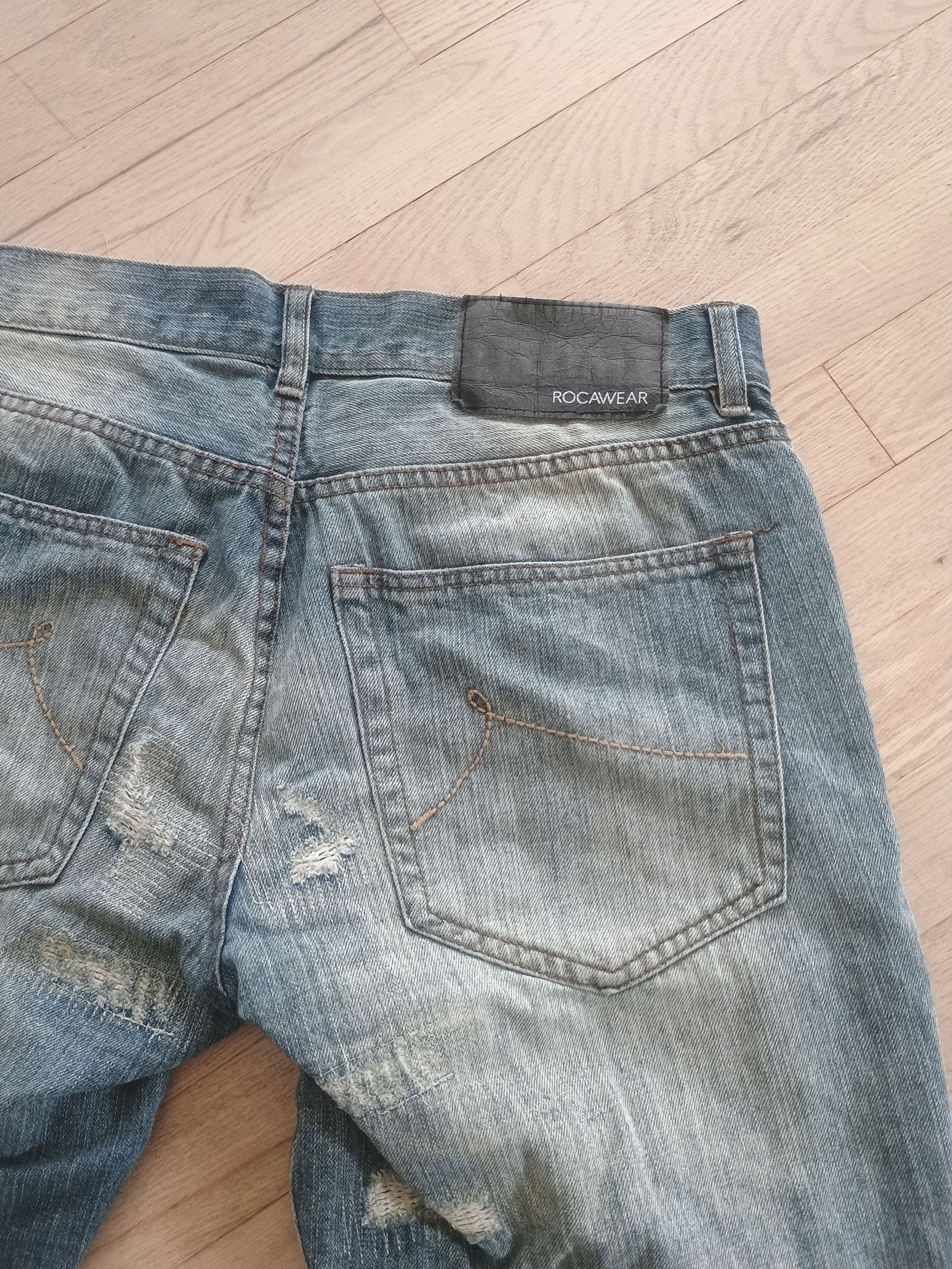 Rocawear Loose/ straight fit repaired rocawear Size US 34 / EU 50 - 6 Thumbnail