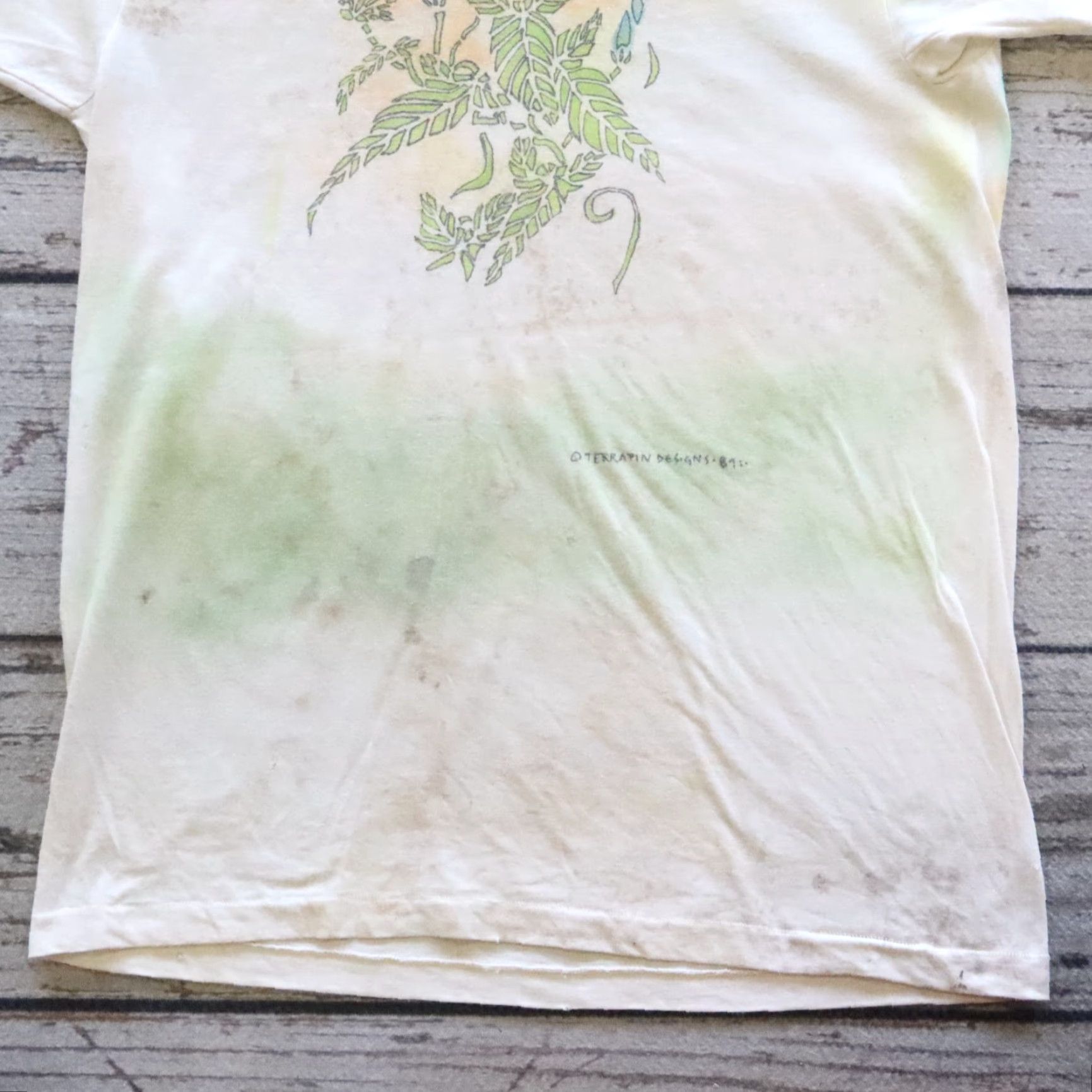 Vintage VINTAGE Grateful Dead Tshirt Main Selling Point Tshirt Adult L White 1984 Terrapin Design Mens Size US L / EU 52-54 / 3 - 3 Thumbnail