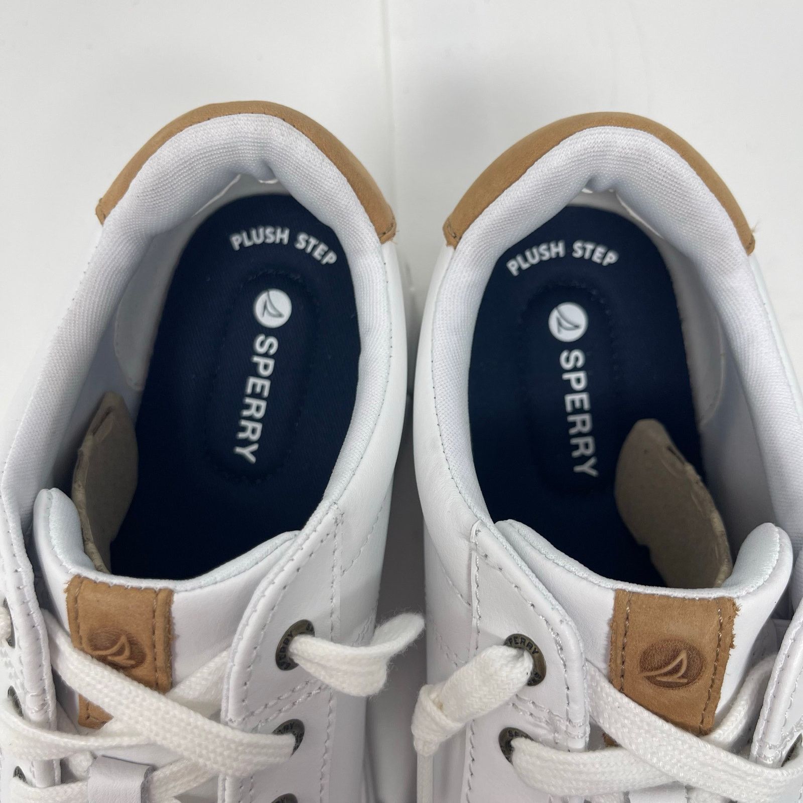 Sperry New Sperry Mens Winslow LACE to Toe Sneaker White Leather 8 Size US 8 / EU 41 - 4 Thumbnail