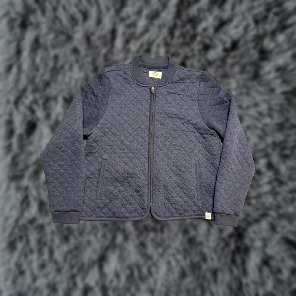 Marine Layer Marine Layer Jacket Mens L Blue Quilted Bomber Zip Up Bowerman Corbet Size US S / EU 44-46 / 1 - 1 Thumbnail