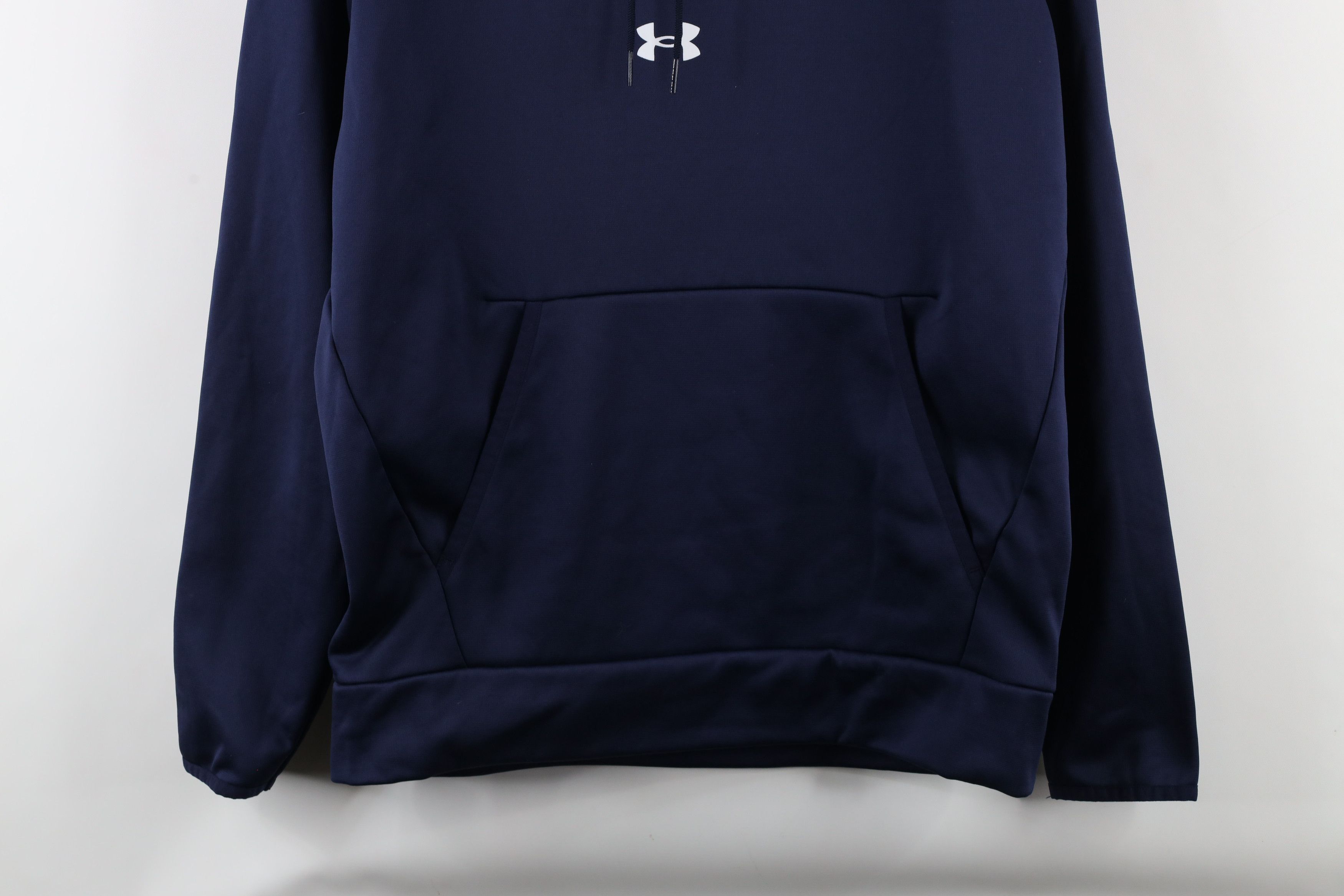 Under Armour × Vintage Under Armour Out Hillsdale College Hoodie Sweatshirt Blue Size US M / EU 48-50 / 2 - 3 Thumbnail
