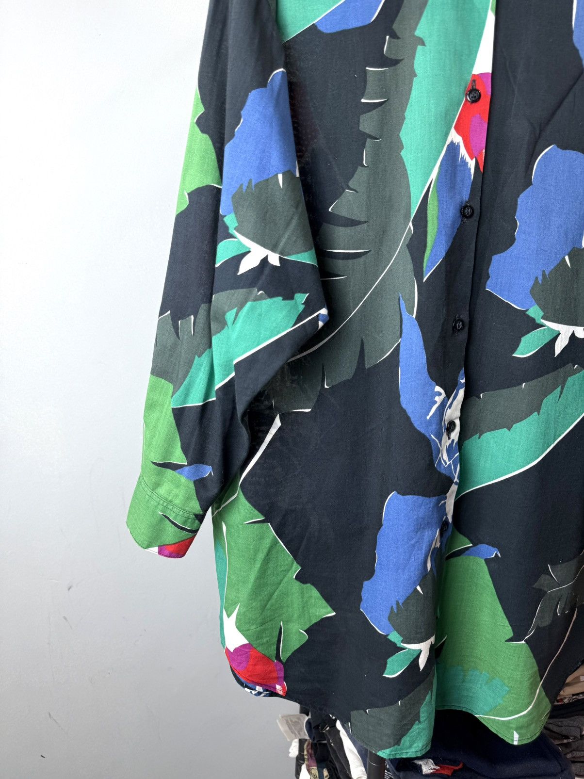 Vintage Rare Vintage France Made Rodier Flowers Print Shirt Buttons Size M / US 6-8 / IT 42-44 - 3 Thumbnail