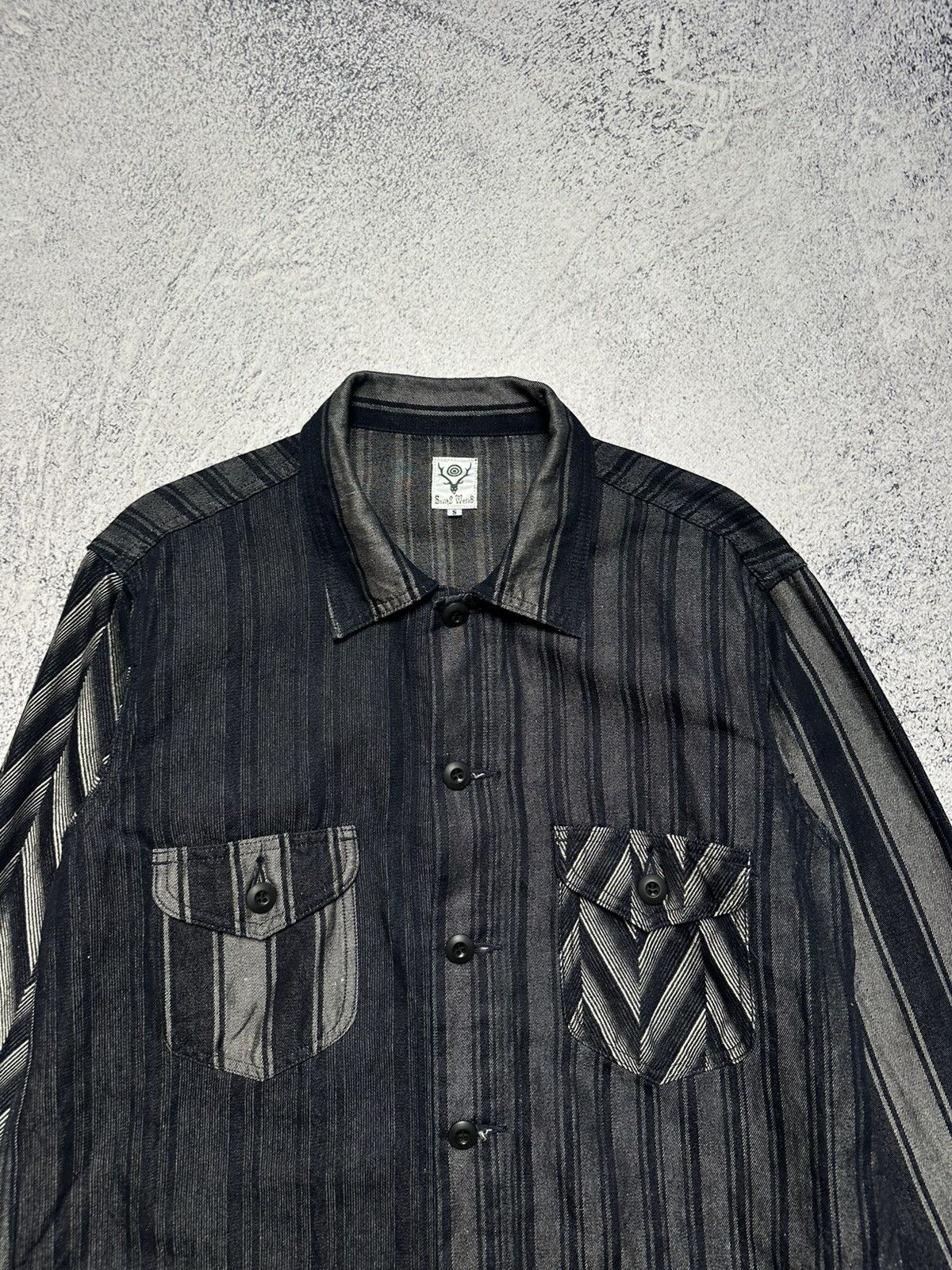 South2 West8 South2 West8 Japanese Indigo Shirt Jacket NepenthesWorkwear Size US S / EU 44-46 / 1 - 6 Thumbnail