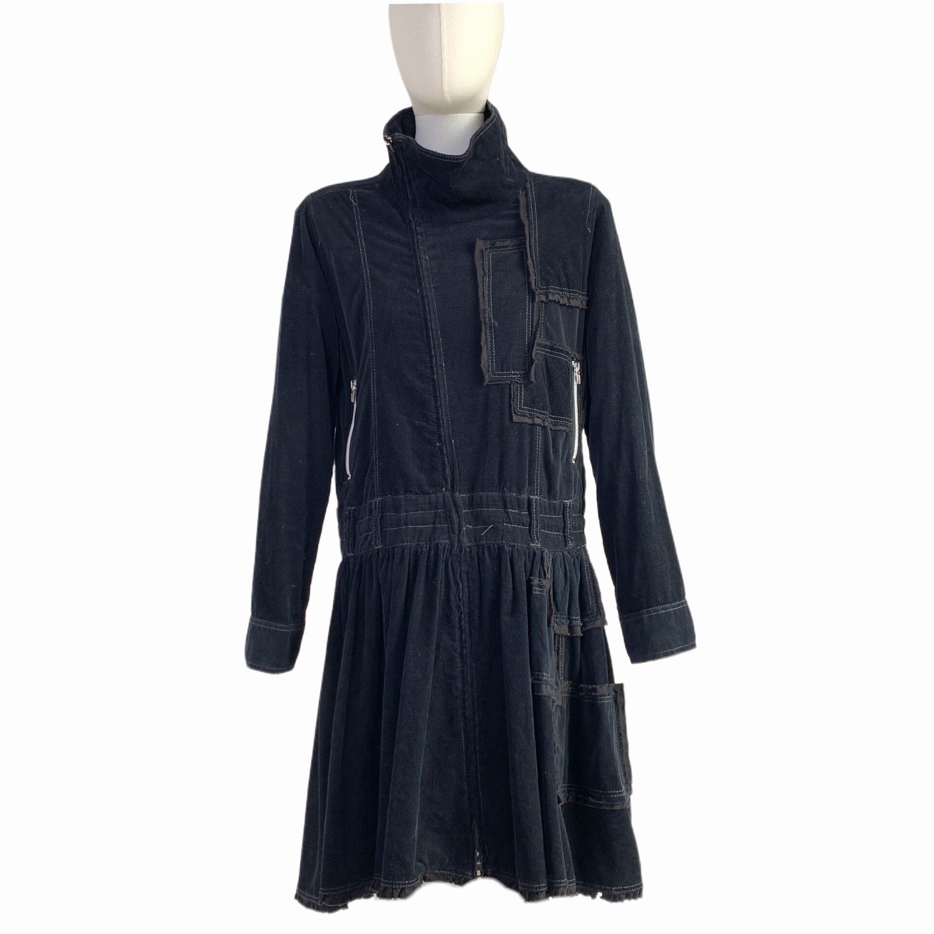 Other Asymmetrical Corduroy Windbreaker Coat Size M / US 6-8 / IT 42-44 - 1 Thumbnail
