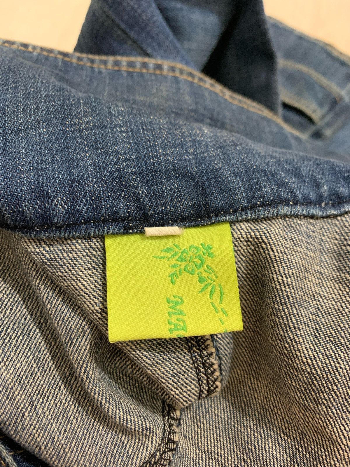 14th Addiction × 20471120 × Japanese Brand Mango Goa Style Womens Denim Jacket Size S / US 4 / IT 40 - 7 Thumbnail