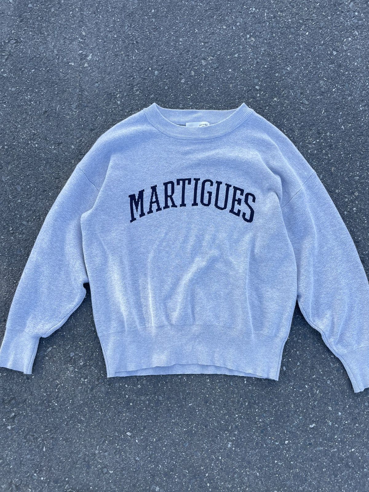 image of Homespun Knitwear Shoo La Rue Martigues Sweater in Grey, Men's (Size Medium)