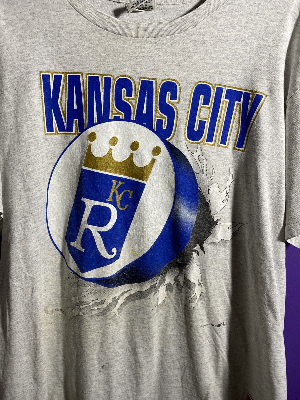 MLB × Nutmeg × Vintage Vintage 90s Kansas City Royals breakthrough t-shirt Size US XL / EU 56 / 4 - 3 Thumbnail