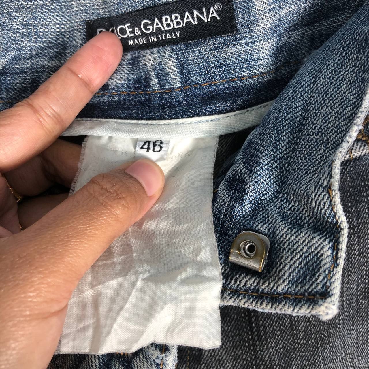 Dolce & Gabbana Dolce Gabbana Dark Grey Denim Jeans Size US 34 / EU 50 - 12 Thumbnail