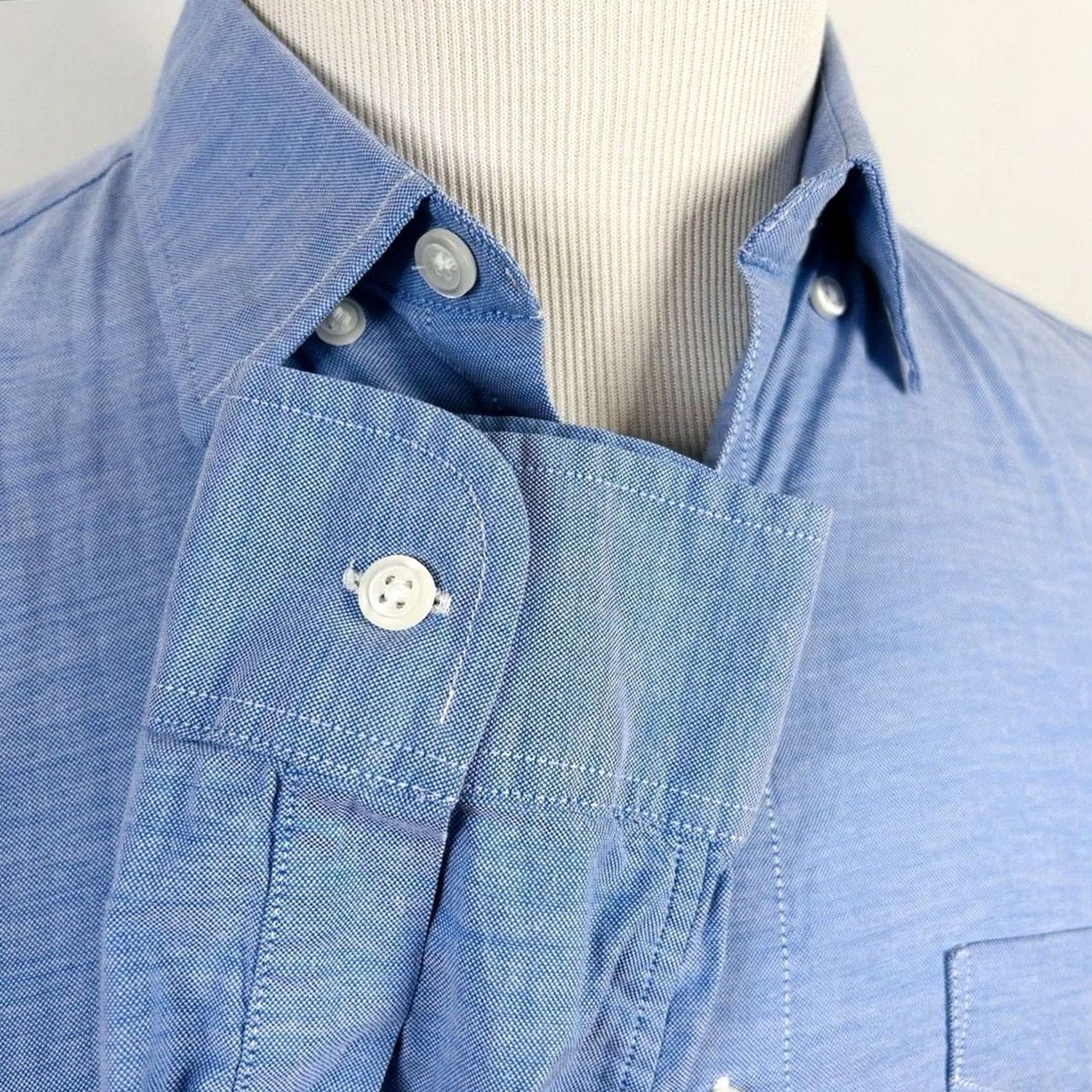 Bonobos Bonobos Shirt Blue 100% Cotton Small Slim Fit Oxford Cloth Button Front Casual Mens S Long Sleeve Regular Size Size US S / EU 44-46 / 1 - 4 Thumbnail