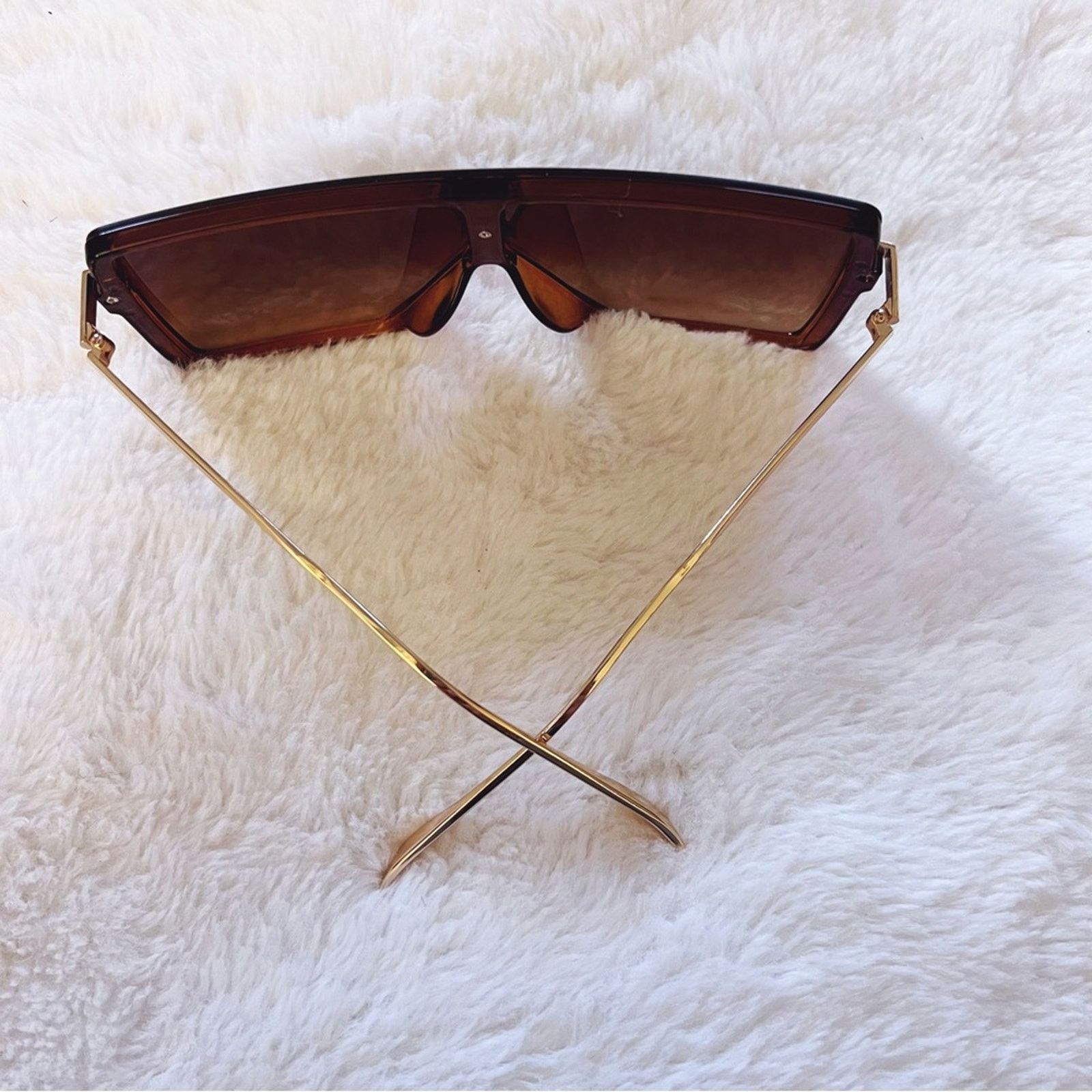 Other Ariel Brown Rectangle Full Frame Sunglasses Size ONE SIZE - 7 Thumbnail