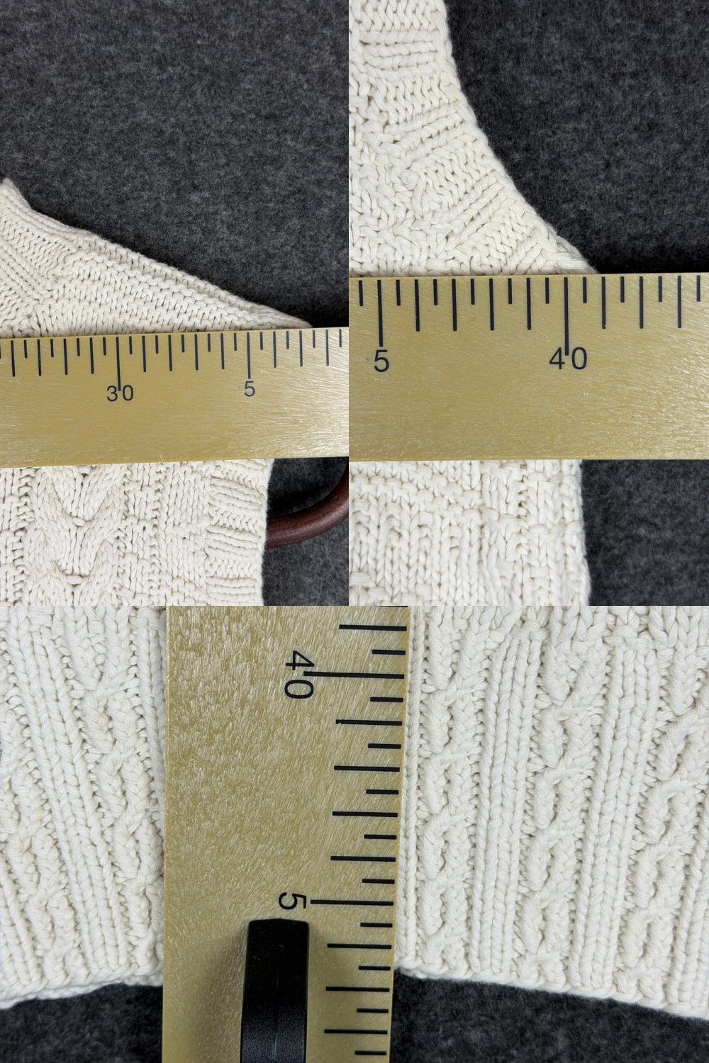 Polo Ralph Lauren Polo Sport Ralph Lauren Hand-Knit Cable Vest – SS96 Size M / US 6-8 / IT 42-44 - 8 Thumbnail