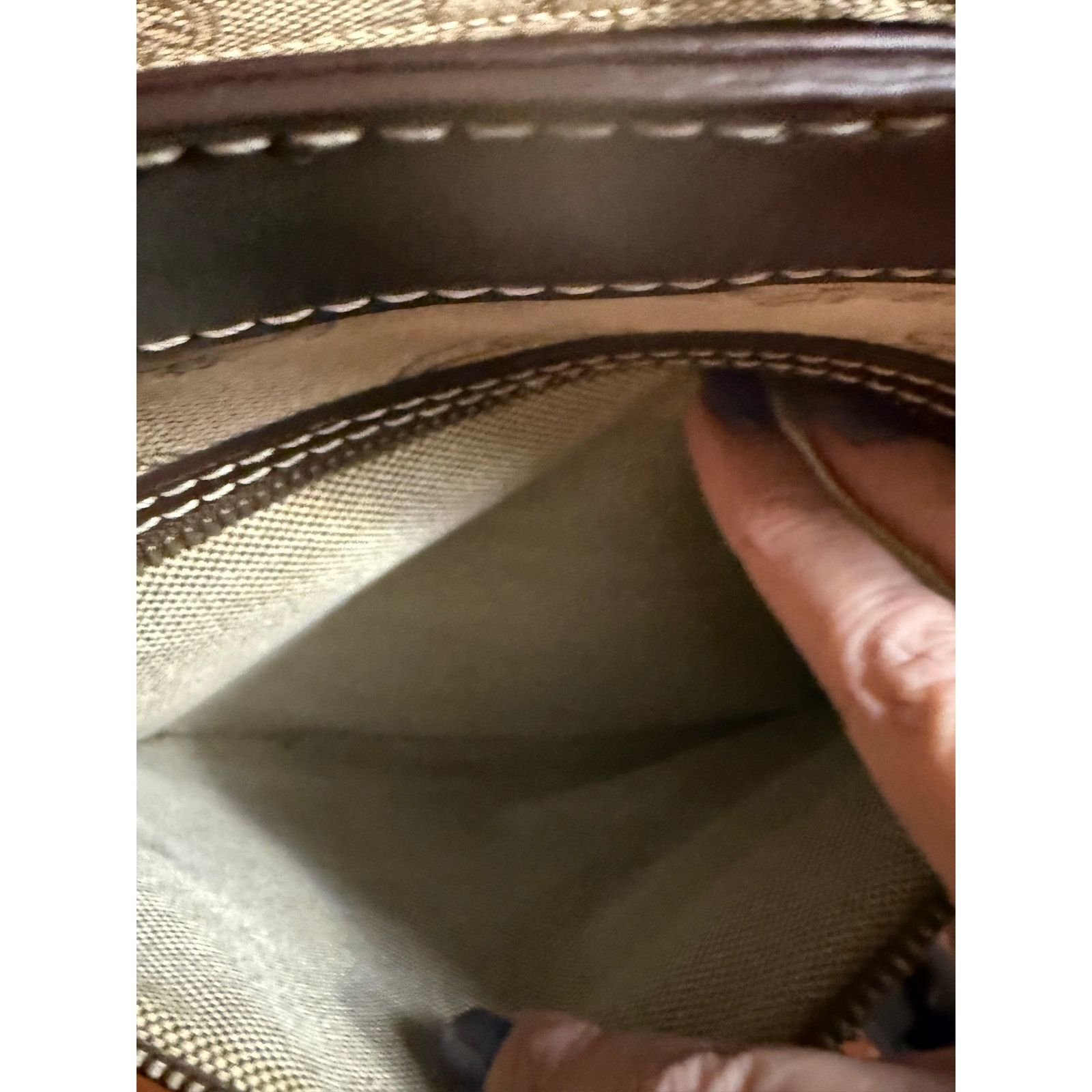 Dooney & Bourke Dooney & Bourke Monogram Tote Shoulder Bag w Coin PurLeather Size ONE SIZE - 10 Thumbnail