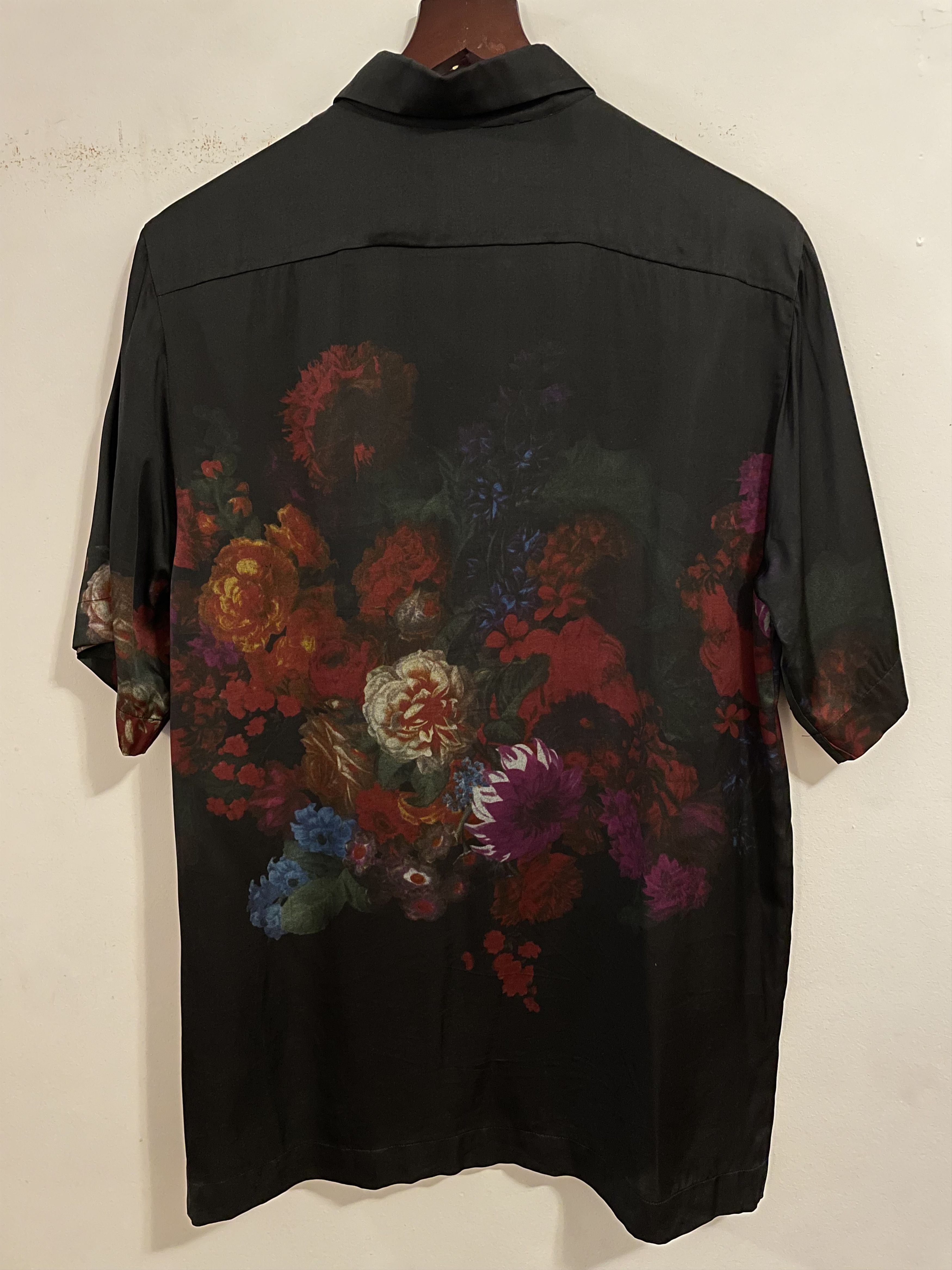 Dries Van Noten DRIES VAN NOTEN Black Floral Print Shirt Size US S / EU 44-46 / 1 - 2 Thumbnail