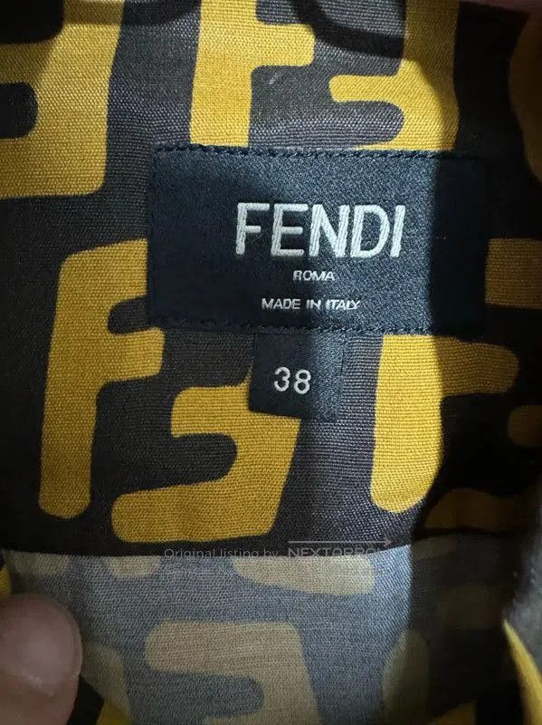 Fendi Fendi Men's Logo Silk Shirt . Size US M / EU 48-50 / 2 - 3 Thumbnail