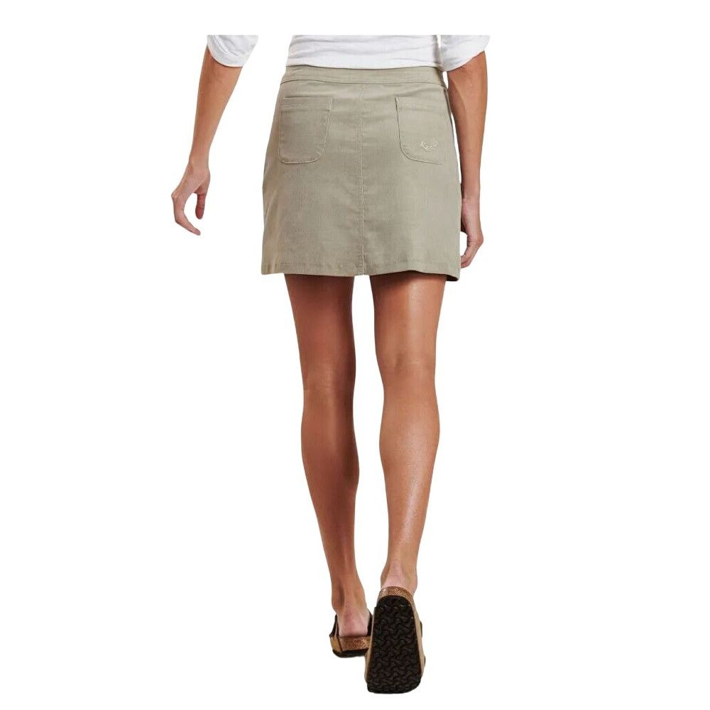 Kuhl NWT KUHL Streamline Snap Front Corduroy Skirt Khaki Women's Size 30" / US 8 / IT 44 - 3 Thumbnail