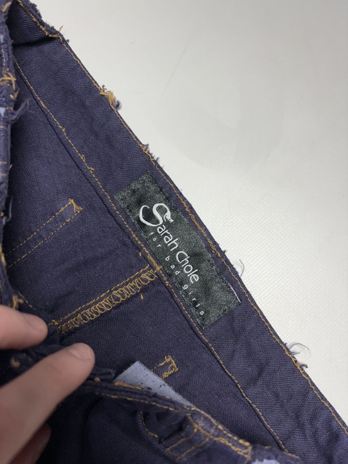 Vintage Vintage distressed Japanese style wide jeans denim pants Size 28" / US 6 / IT 42 - 11 Thumbnail