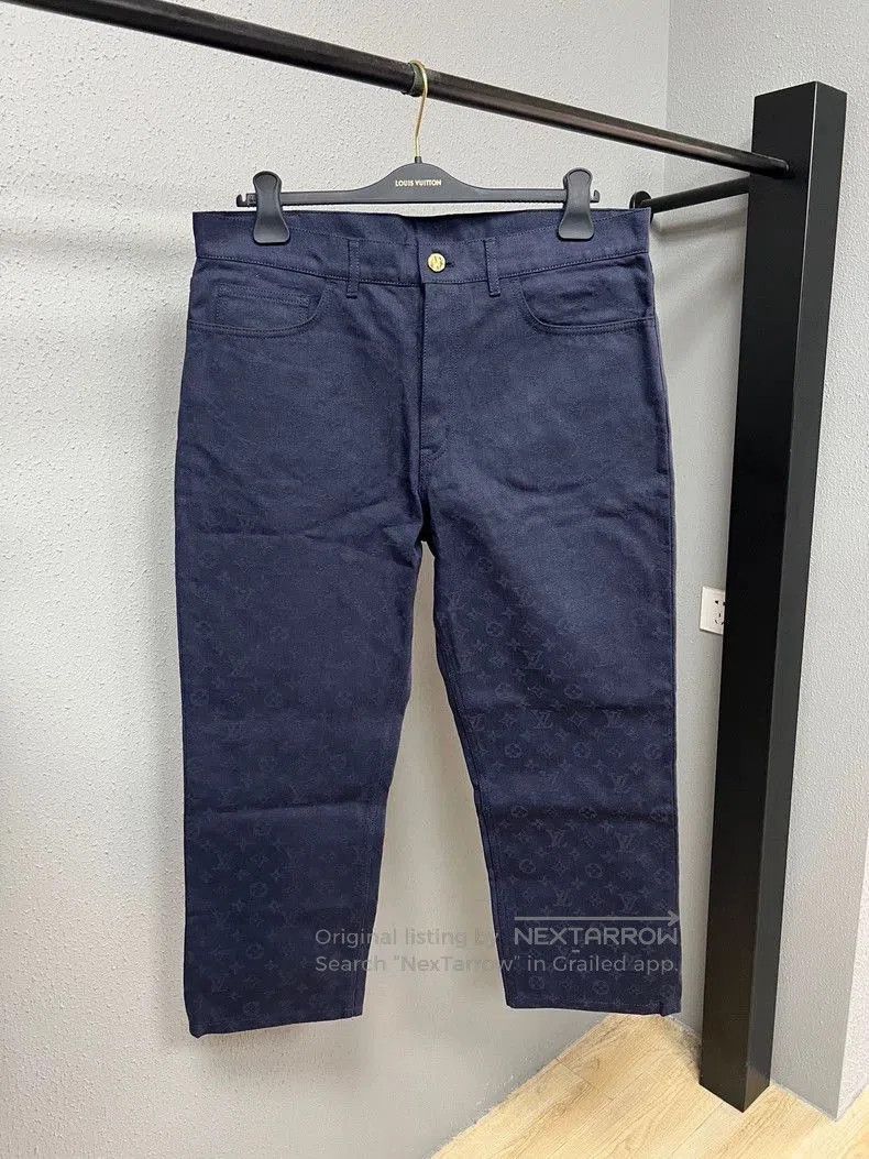 Louis Vuitton louis vuitton monogram dark denim pants. Size US 36 / EU 52 - 1 Thumbnail