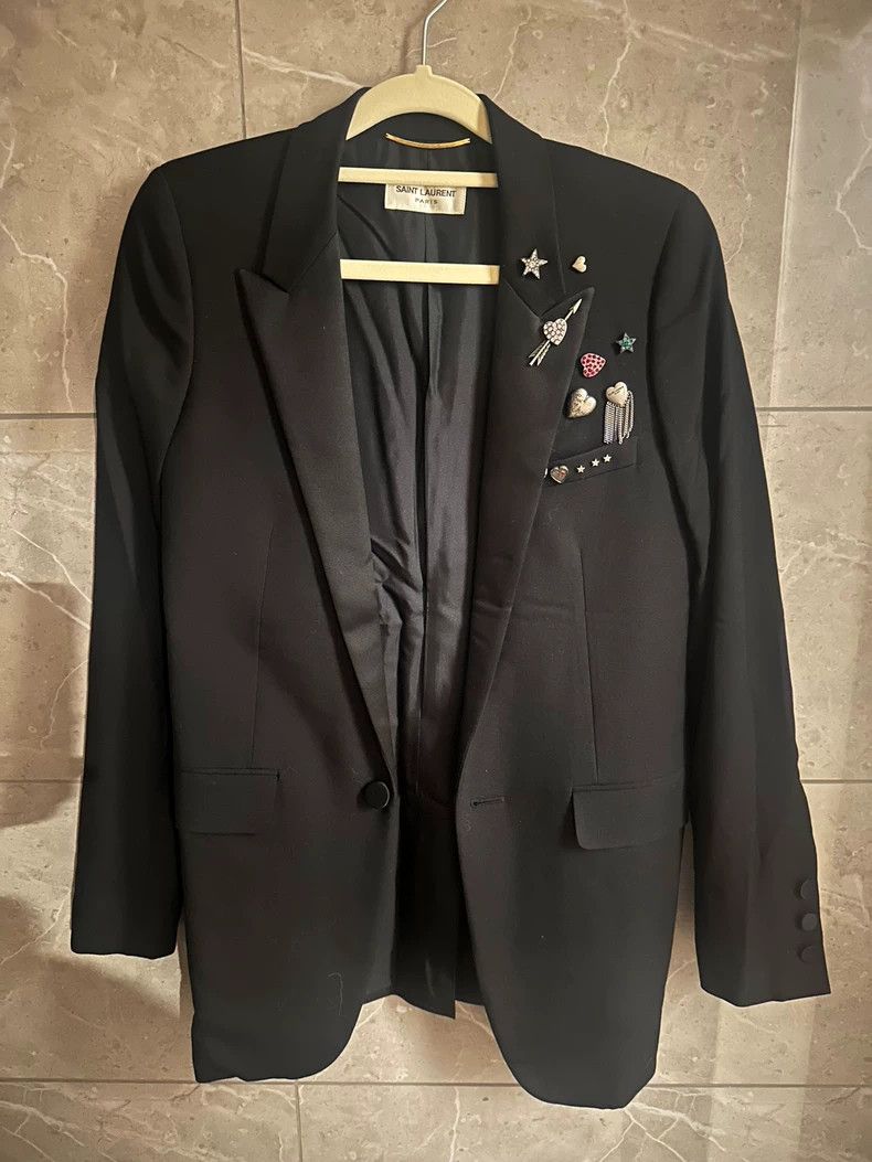 Saint Laurent Paris Saint Laurent Paris blazer Nextarrow-2505 Size XXS / US 00 / IT 34 - 1 Thumbnail
