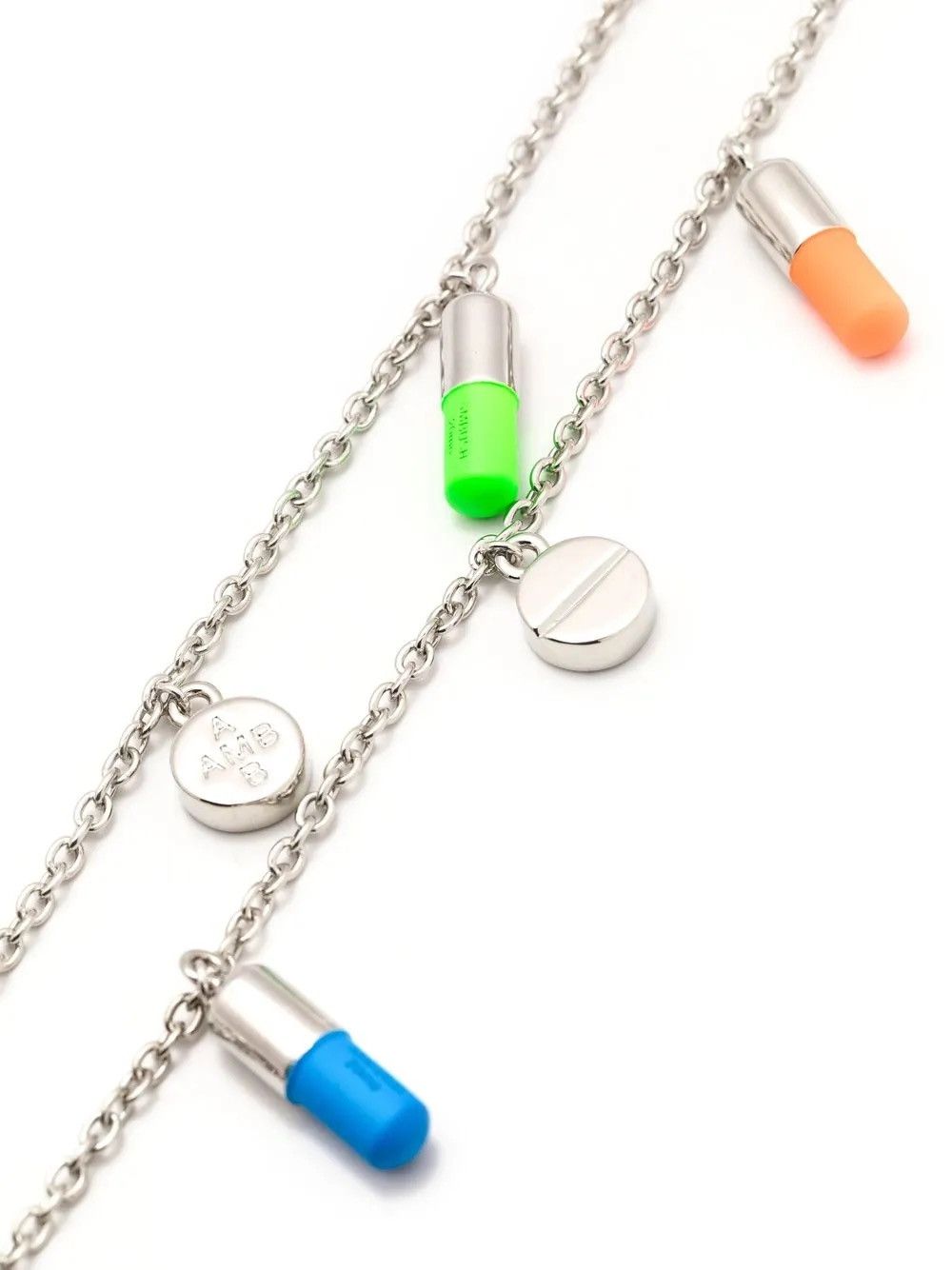 Ambush Design Ambush multi pill charm necklace silver multicolour Size ONE SIZE - 2 Thumbnail