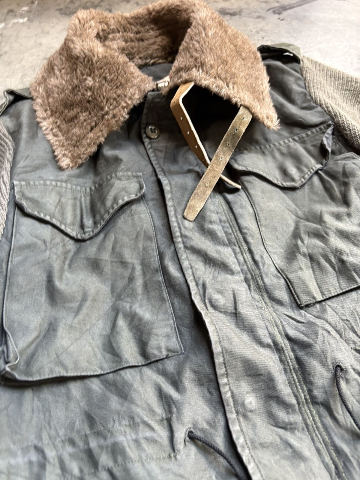 Japanese Brand × Vintage Beautiful customised military gillet jacket Size US S / EU 44-46 / 1 - 9 Thumbnail