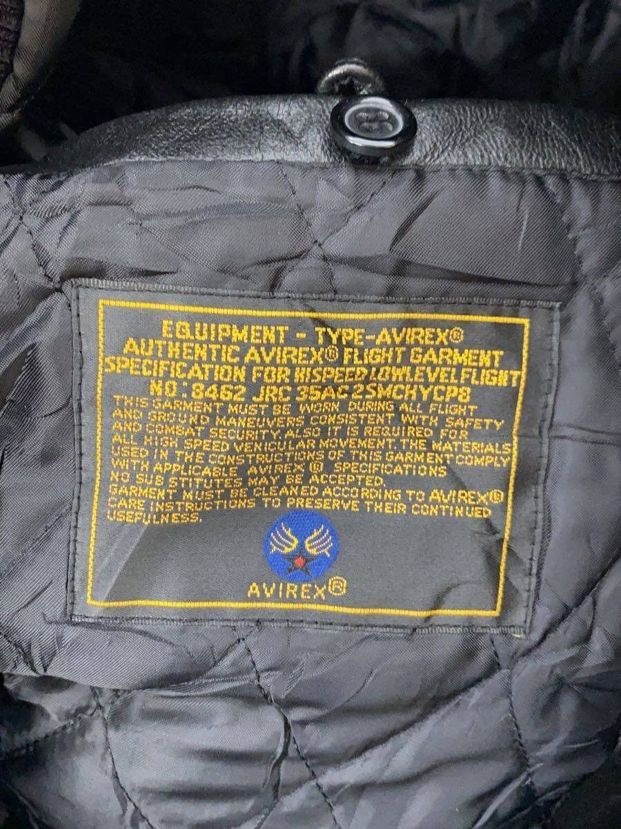 Avirex Avirex Leather Stadium Jacket Black Size US M / EU 48-50 / 2 - 4 Thumbnail