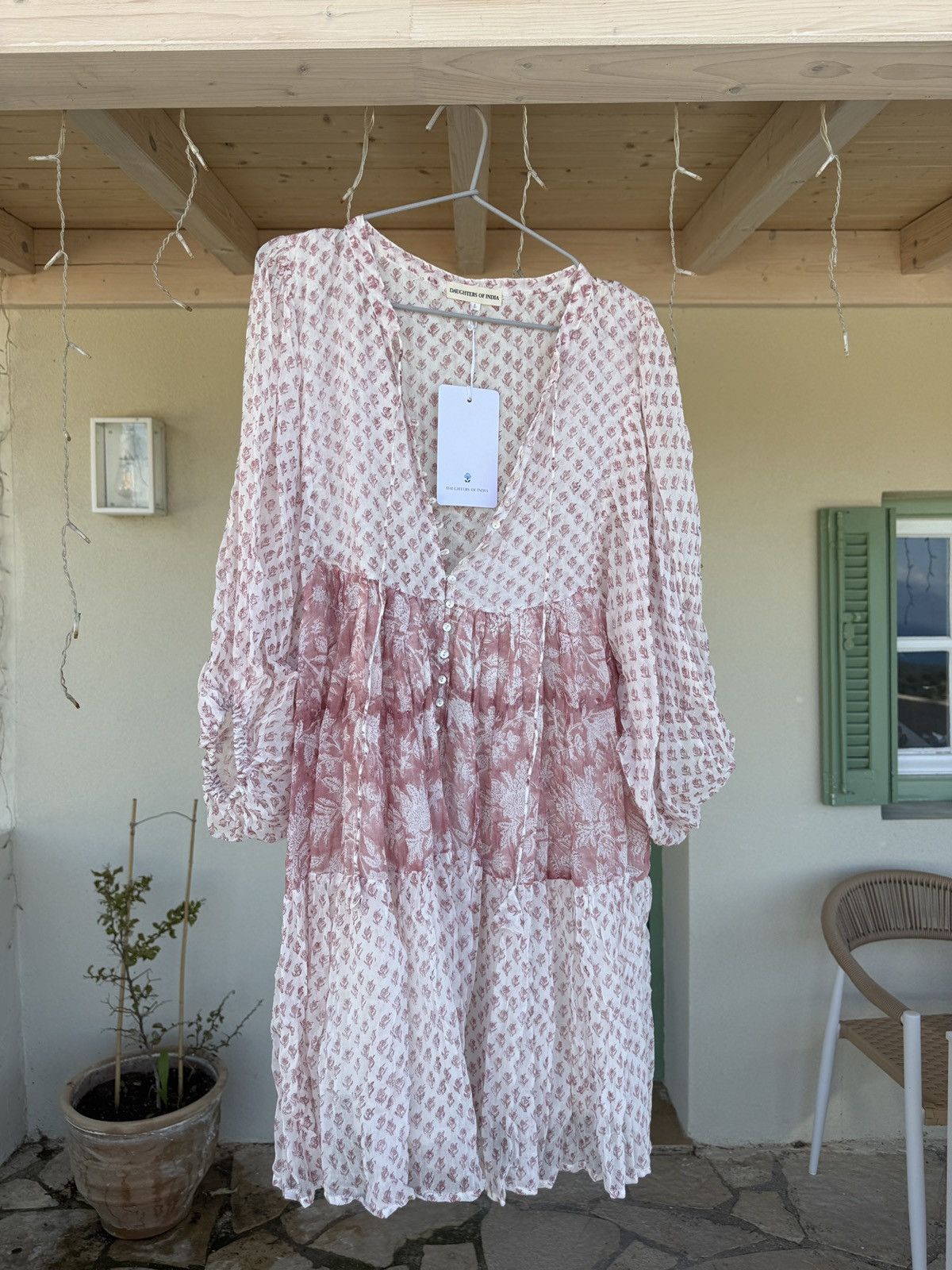 Other Daughters of India - Nora Dress in Primrose - Size L - New! Size L / US 10 / IT 46 - 7 Thumbnail