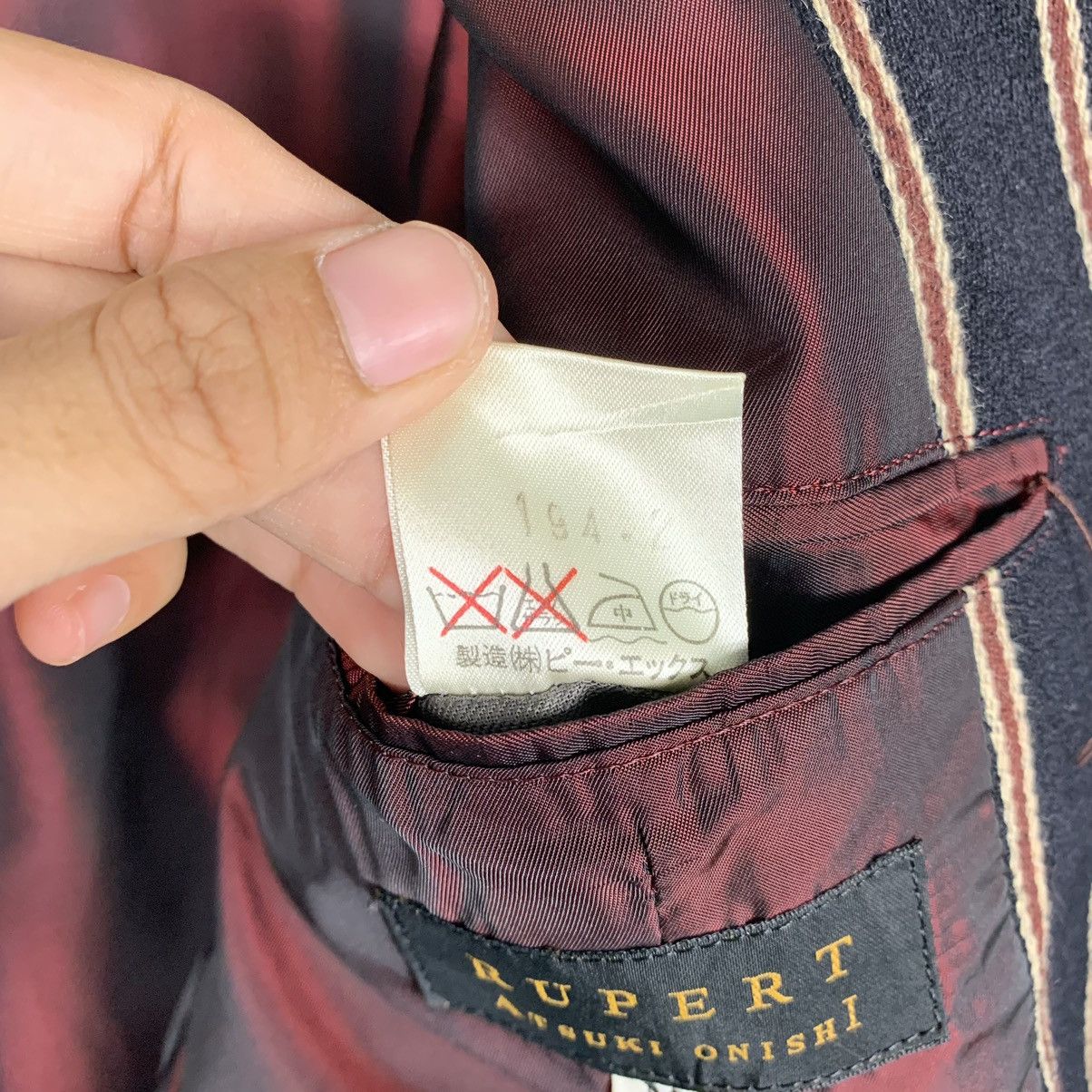 Japanese Brand Rupert By Atsuki Onishi Stripe Casual Jacket Size US M / EU 48-50 / 2 - 17 Thumbnail