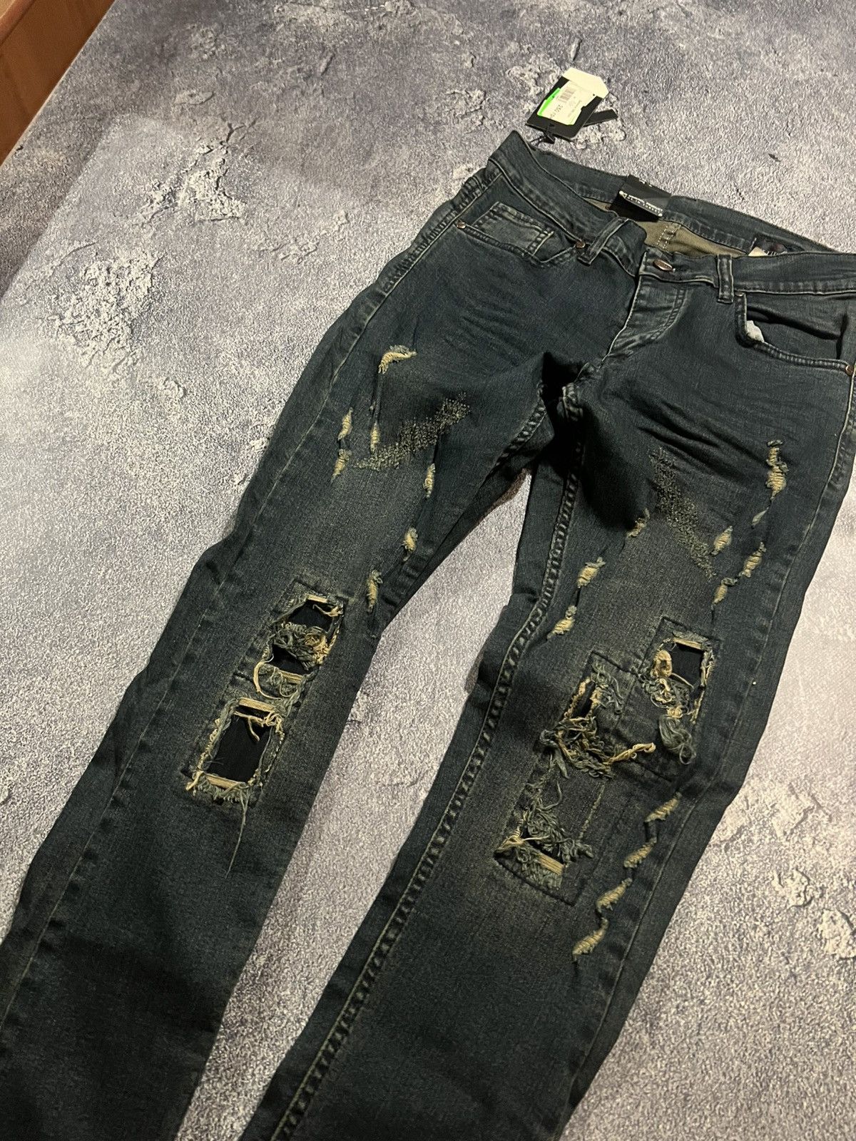 Vintage Distressed Streetwear Swag Skinny / Hysteric Glamour Style Size US 30 / EU 46 - 2 Thumbnail