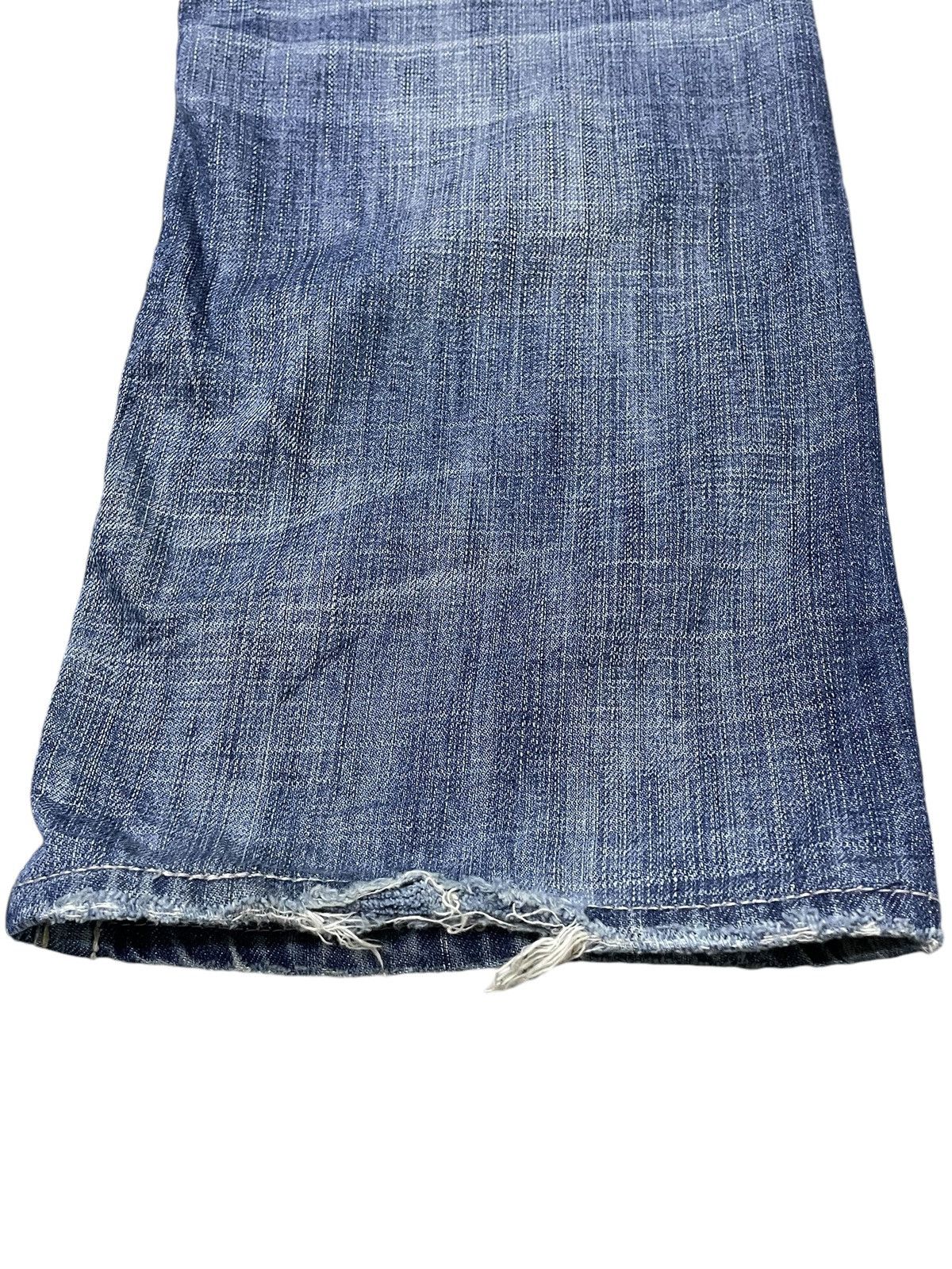 Japanese Brand × semanticdesign Silver Heavy Stitched Loose Straight Baggy Jeans Size US 32 / EU 48 - 15 Thumbnail