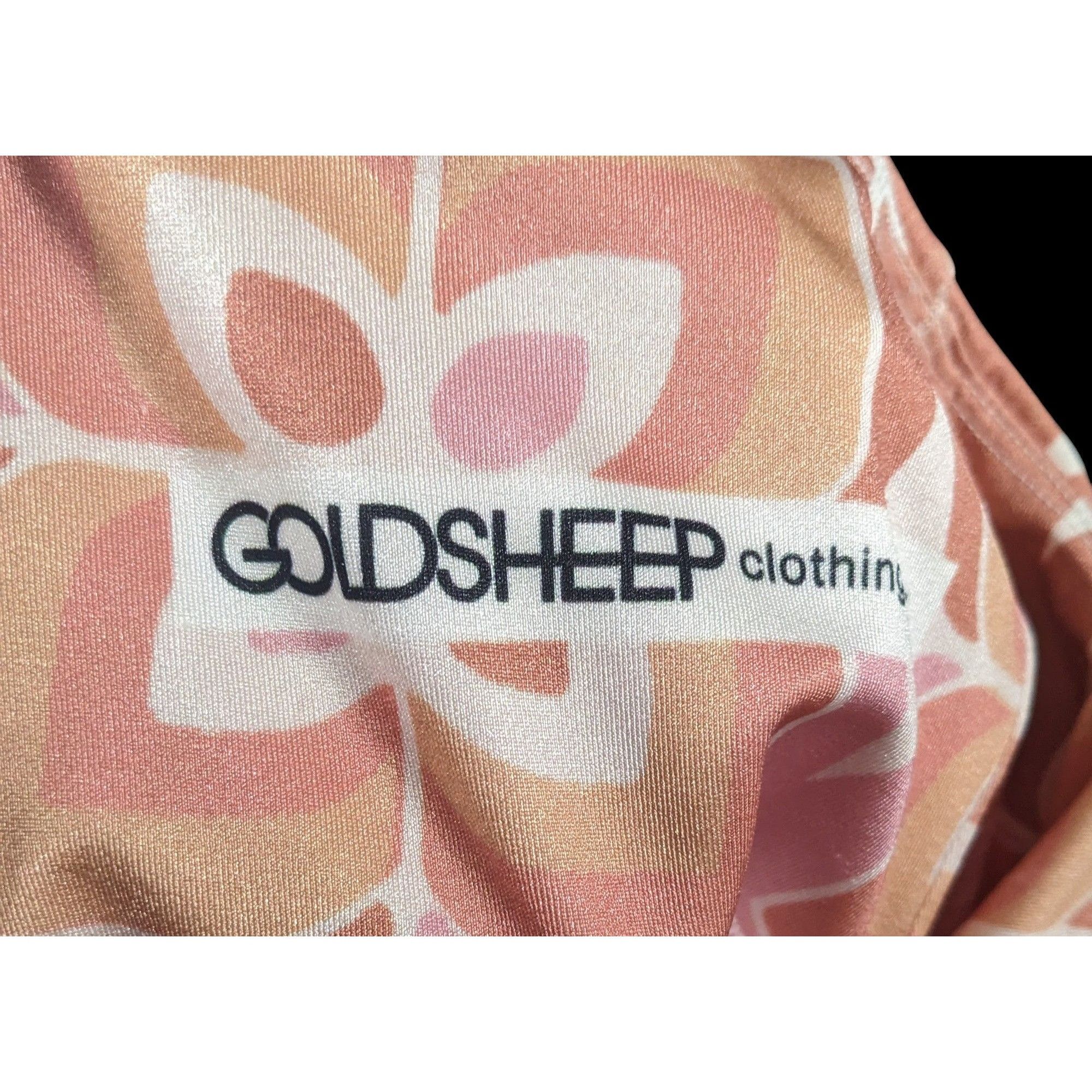 Other Goldsheep Retro Printed Pink And Orange Leggings Size 24" / US 00 / IT 34 - 3 Thumbnail
