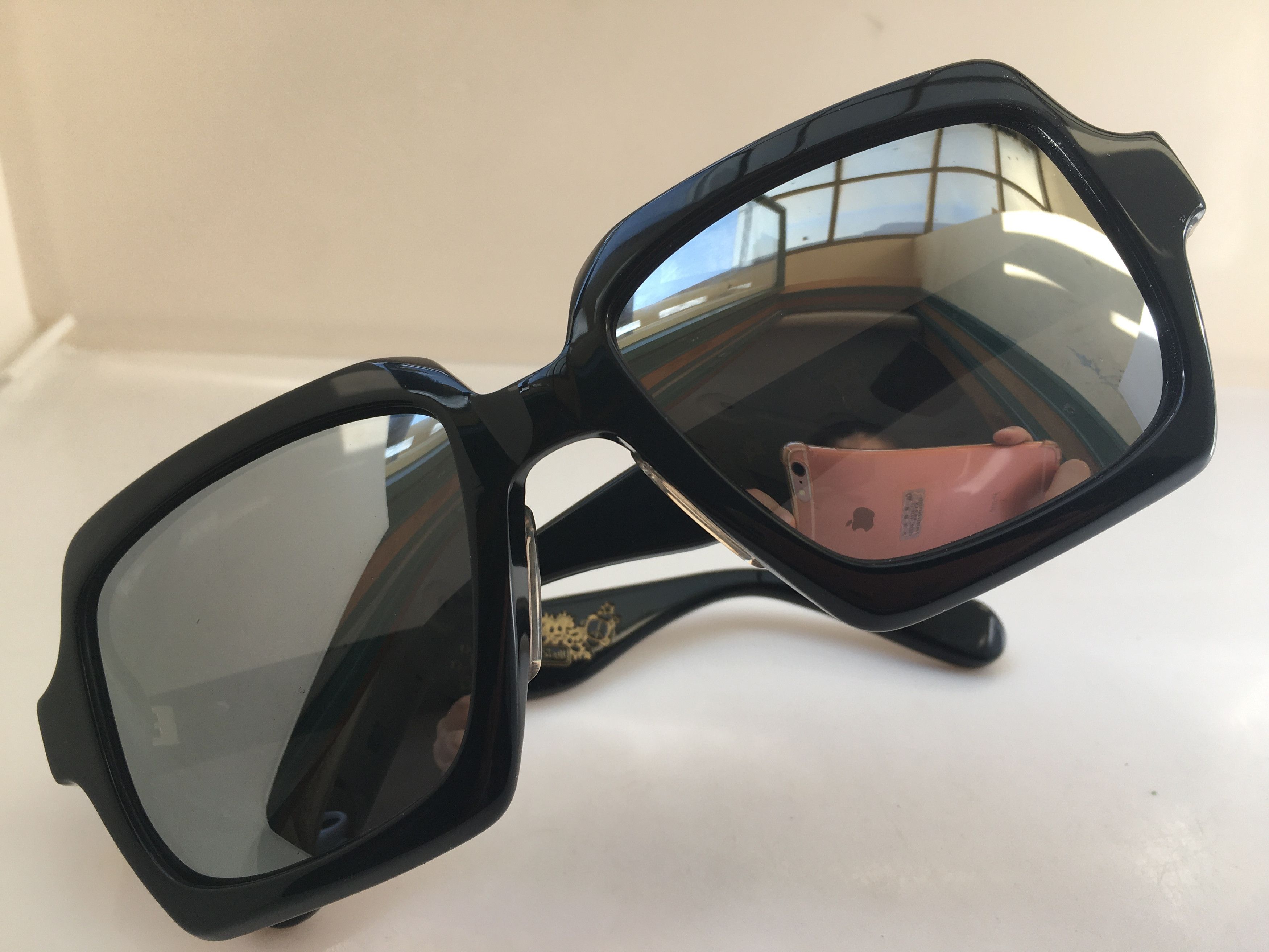 Vintage Vintage HUMAN SKULL H1225 Black Sunglasses Size ONE SIZE - 7 Thumbnail